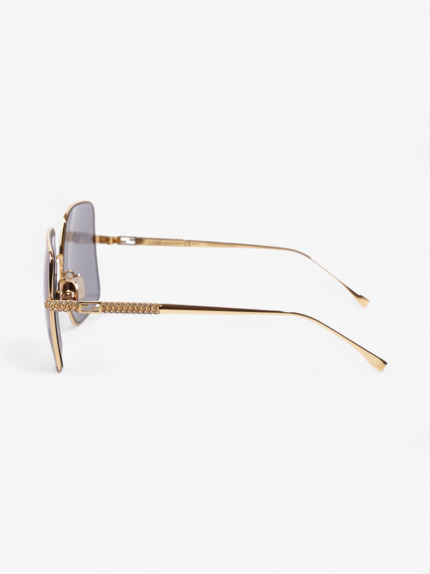 Fendi FF Sunglasses Gold Acetate 145mm