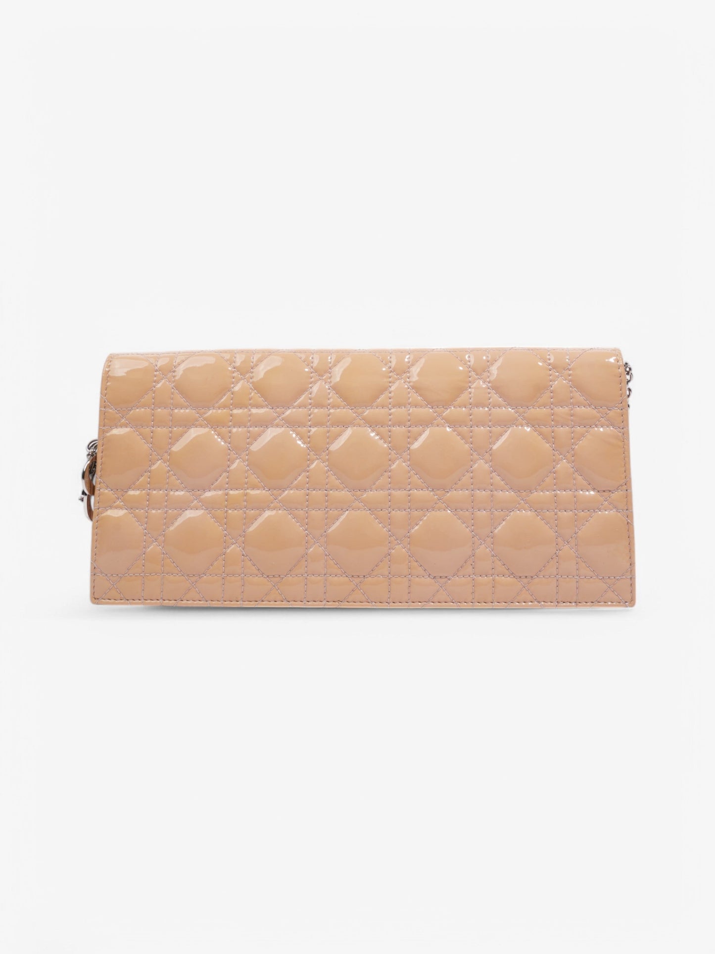 Christian Dior Lady Dior Clutch Pink Nude Patent Leather