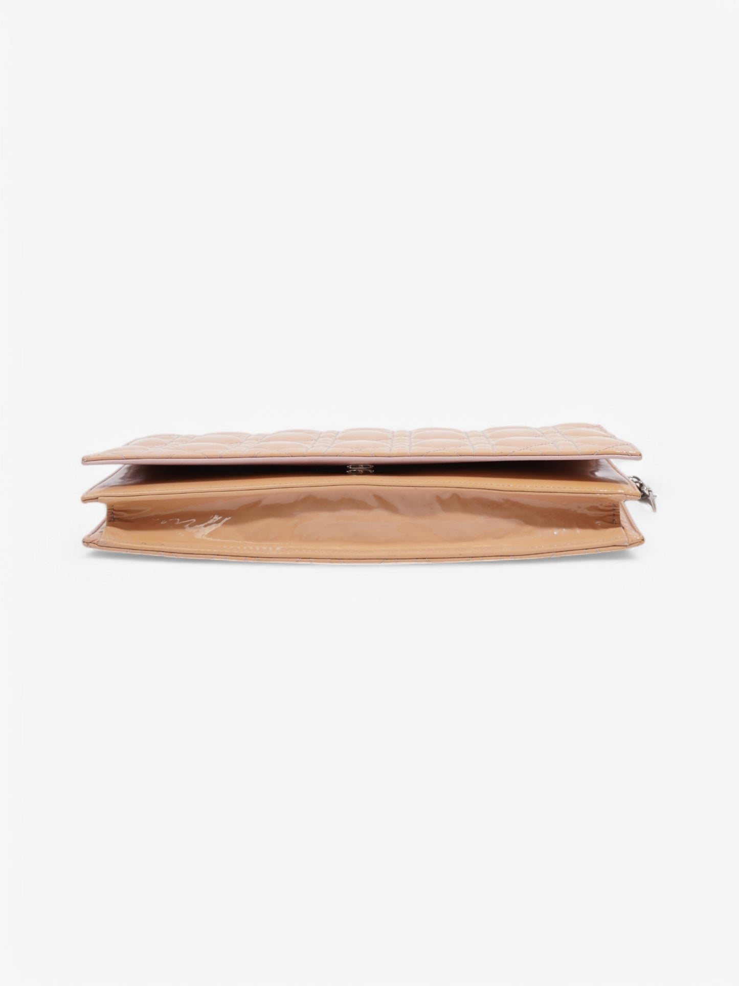 Christian Dior Lady Dior Clutch Pink Nude Patent Leather