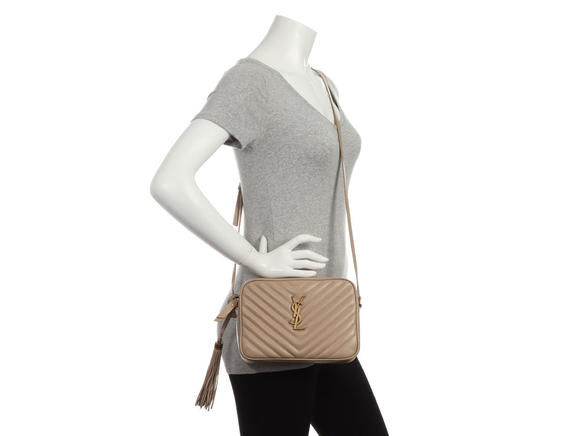 Saint Laurent Medium Beige Lou Camera Bag