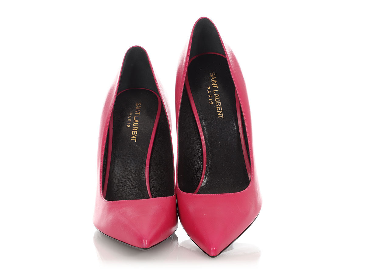 Saint Laurent Pink Leather Pumps