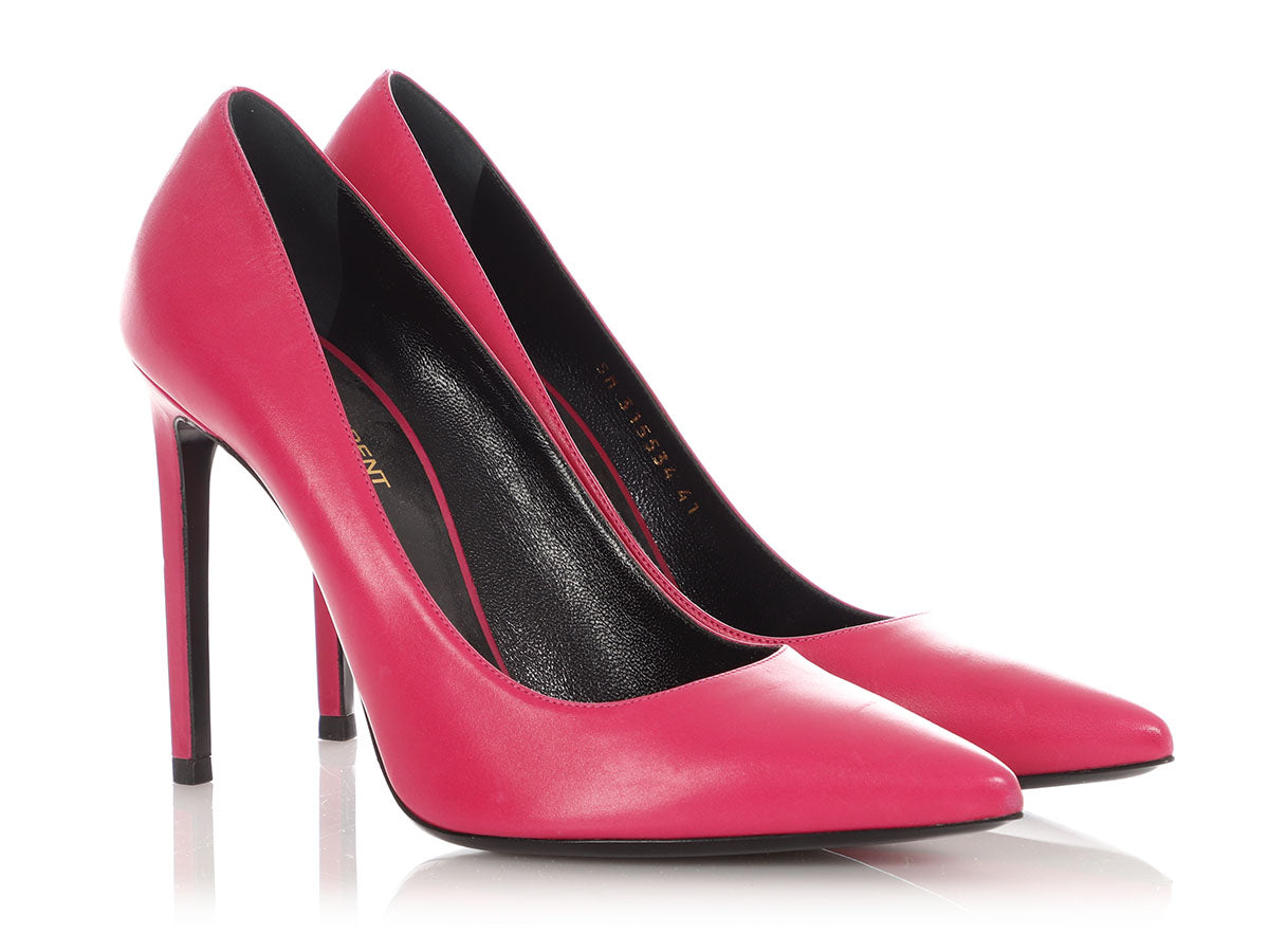 Saint Laurent Pink Leather Pumps