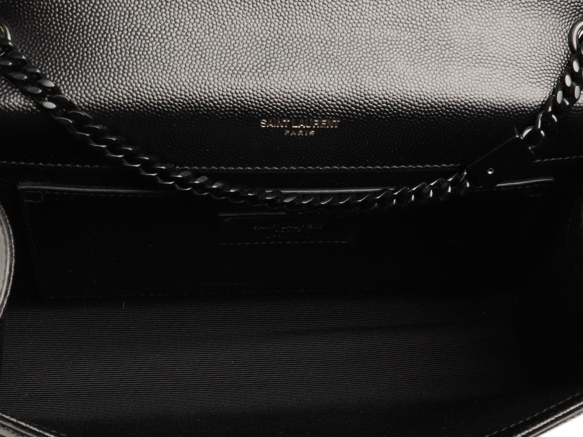 Saint Laurent Medium So Black Grain de Poudre Kate