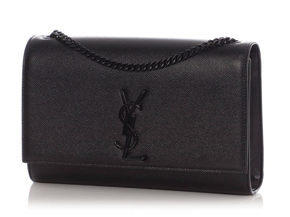 Saint Laurent Medium So Black Grain de Poudre Kate