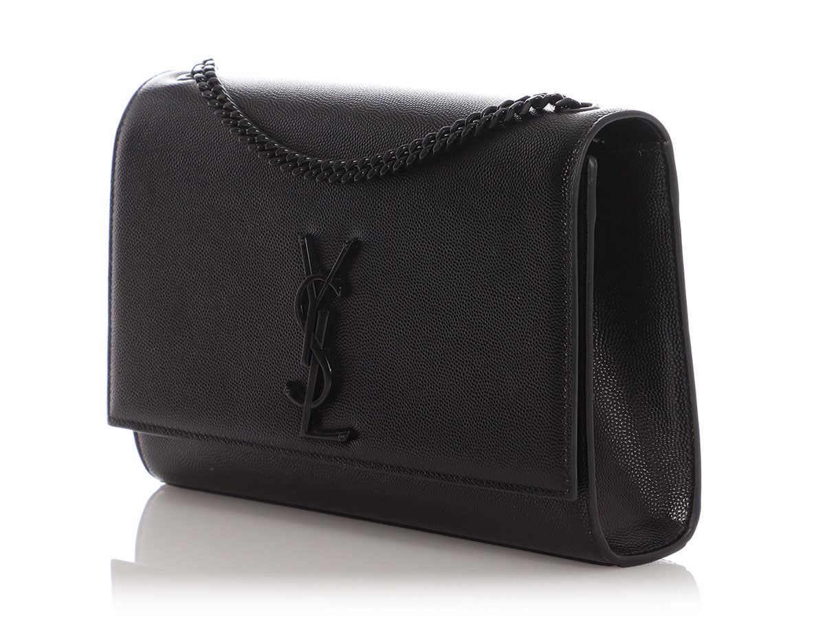 Saint Laurent Medium So Black Grain de Poudre Kate