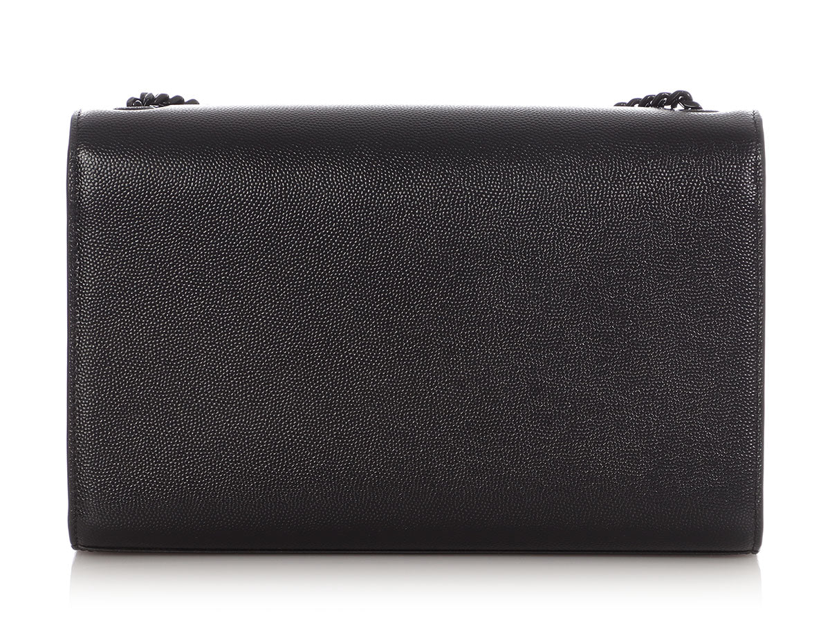 Saint Laurent Medium So Black Grain de Poudre Kate
