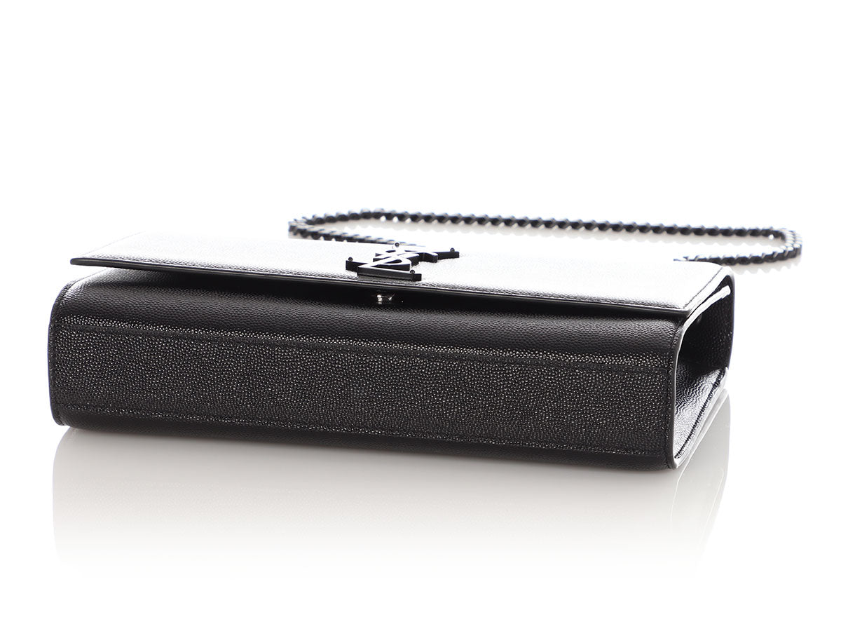 Saint Laurent Medium So Black Grain de Poudre Kate
