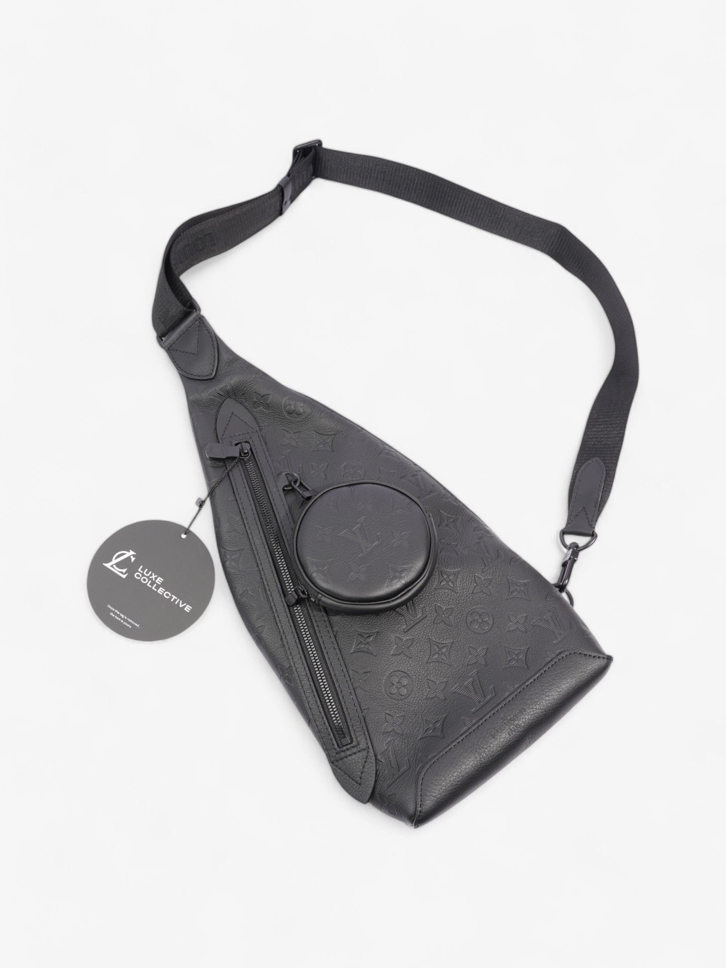 Louis Vuitton Duo Slingback Monogram Shadow Calfskin Leather