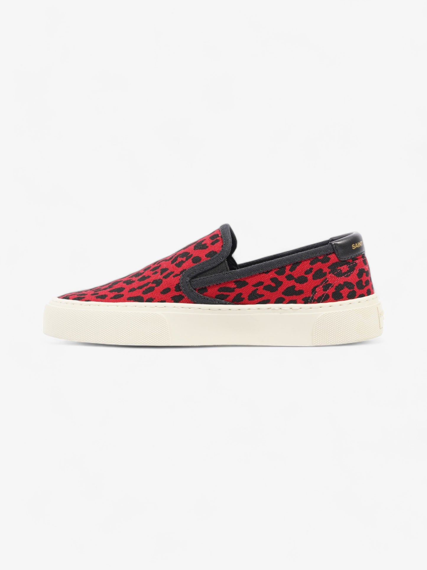 Saint Laurent Slip On Sneaker Red / Black Suede EU 36 UK 3