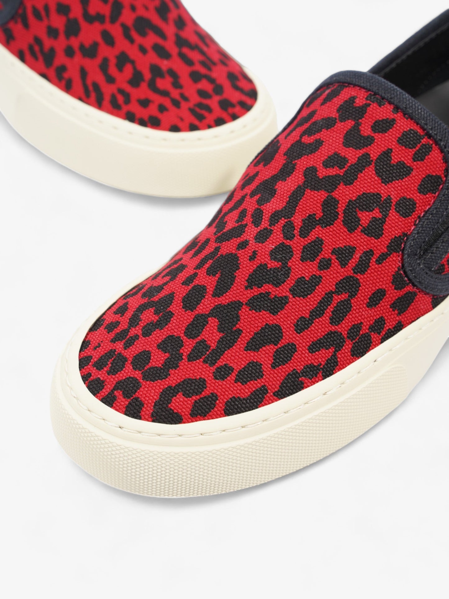 Saint Laurent Slip On Sneaker Red / Black Suede EU 36 UK 3