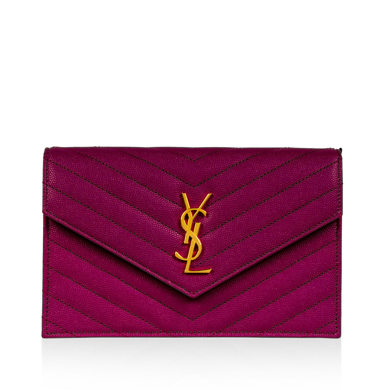 Saint Laurent Chevron Monogram Crossbody