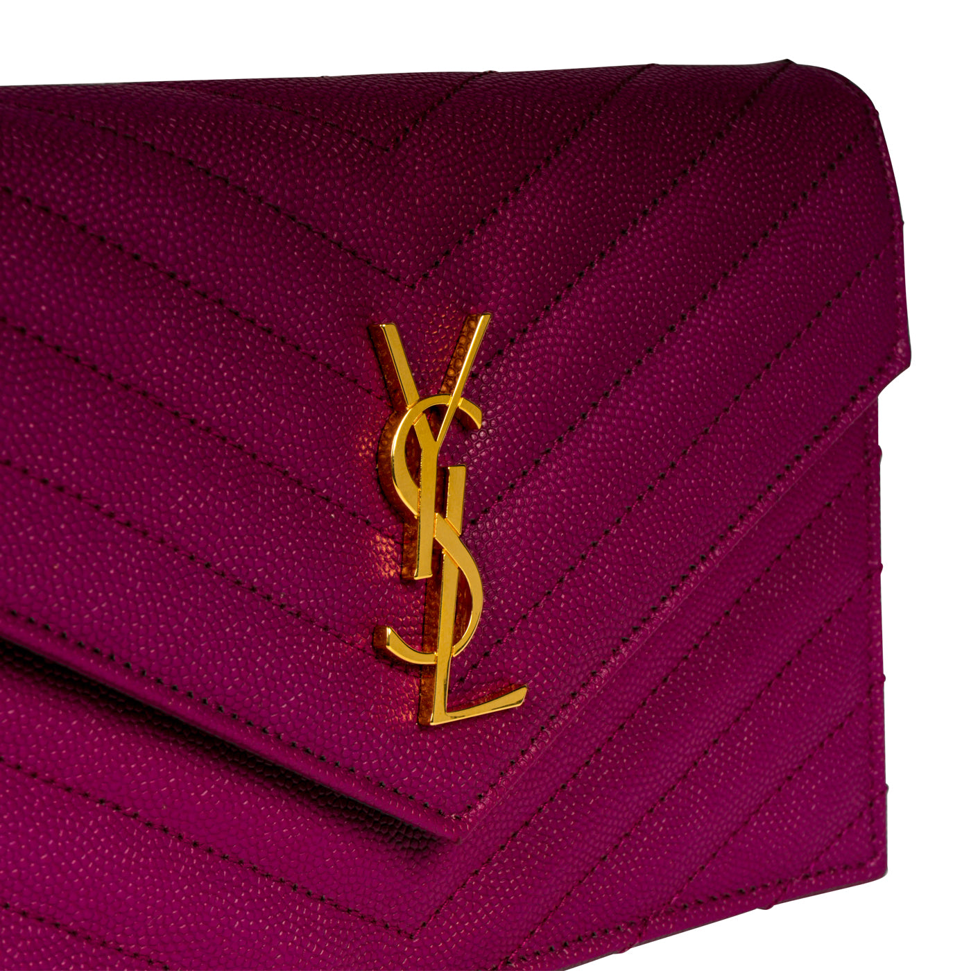 Saint Laurent Chevron Monogram Crossbody