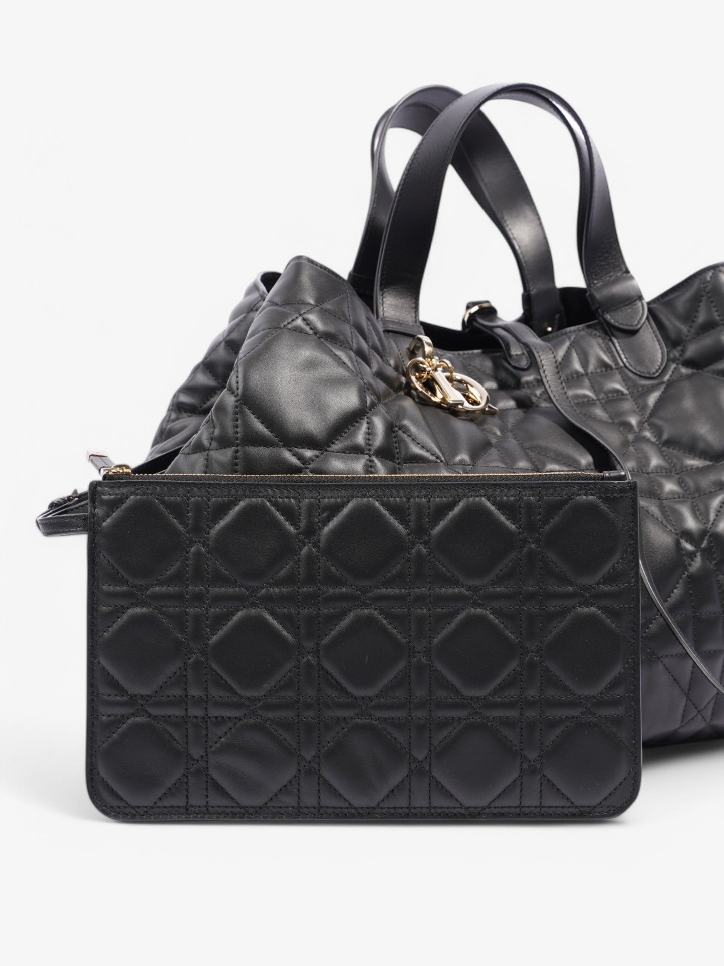 Christian Dior Toujours Black Leather Large