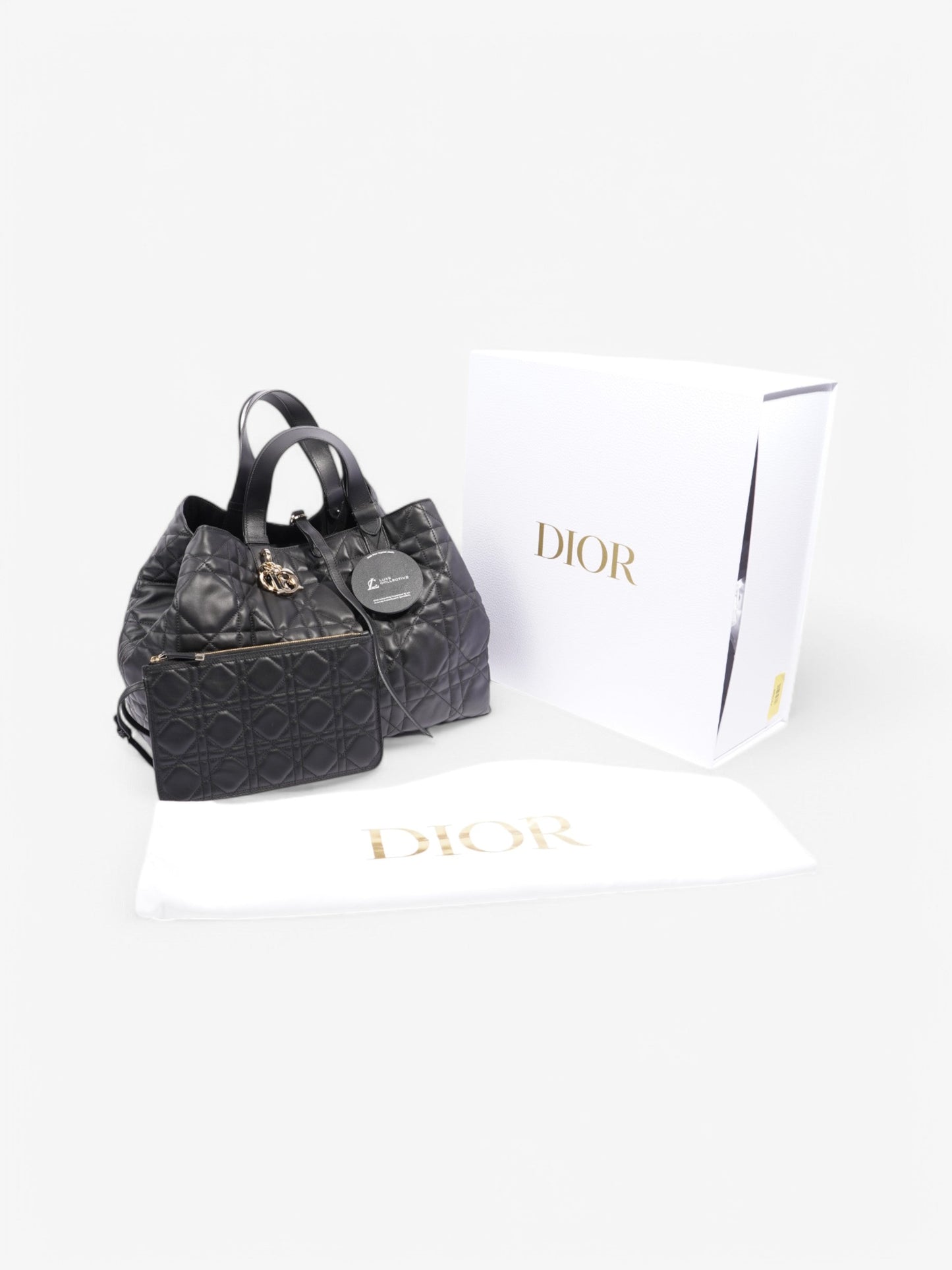Christian Dior Toujours Black Leather Large