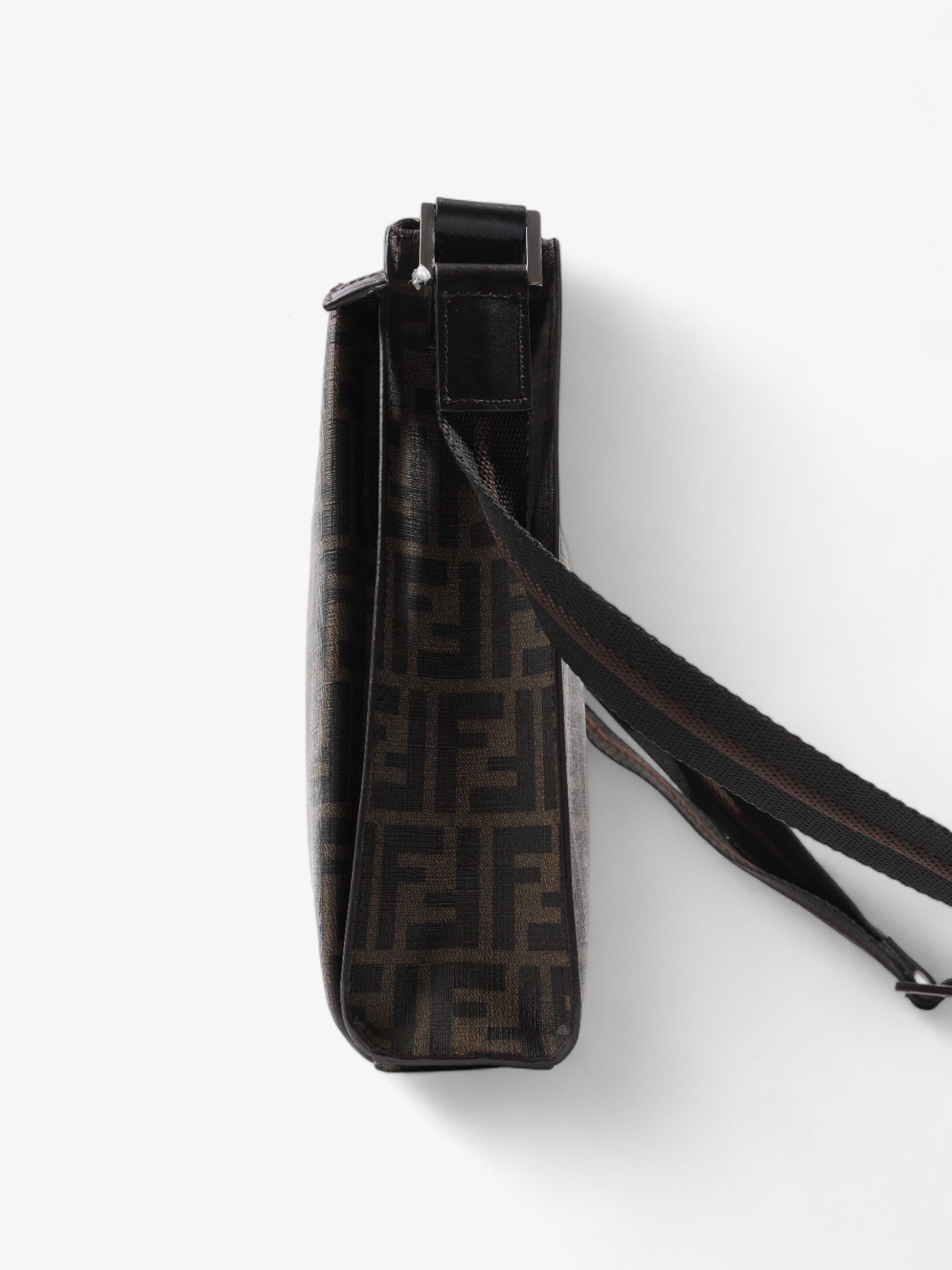 Fendi Zucca Shoulder Bag Brown Canvas
