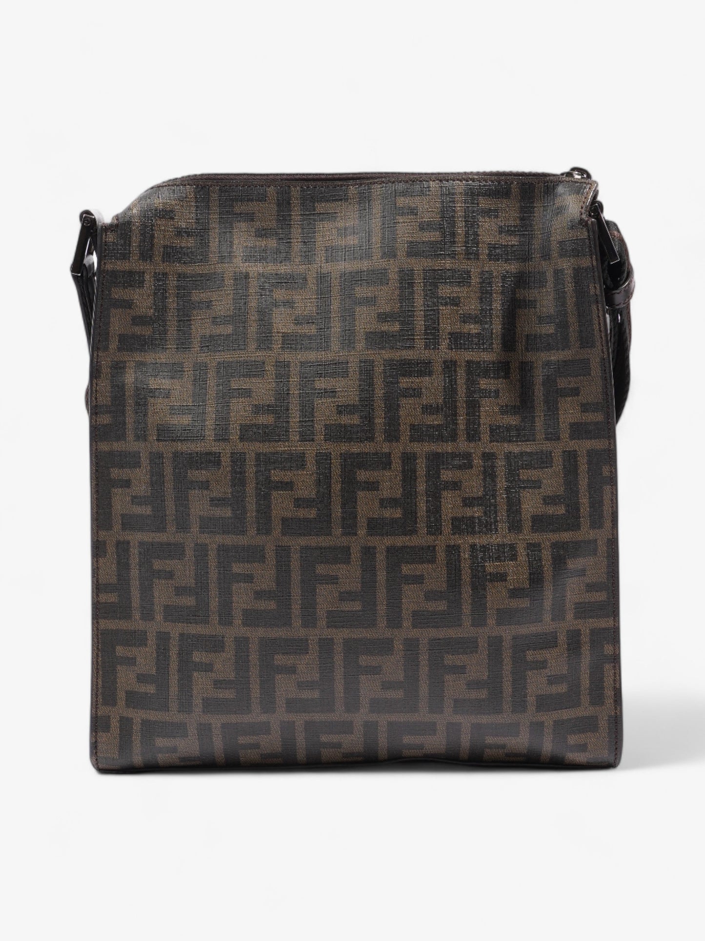 Fendi Zucca Shoulder Bag Brown Canvas