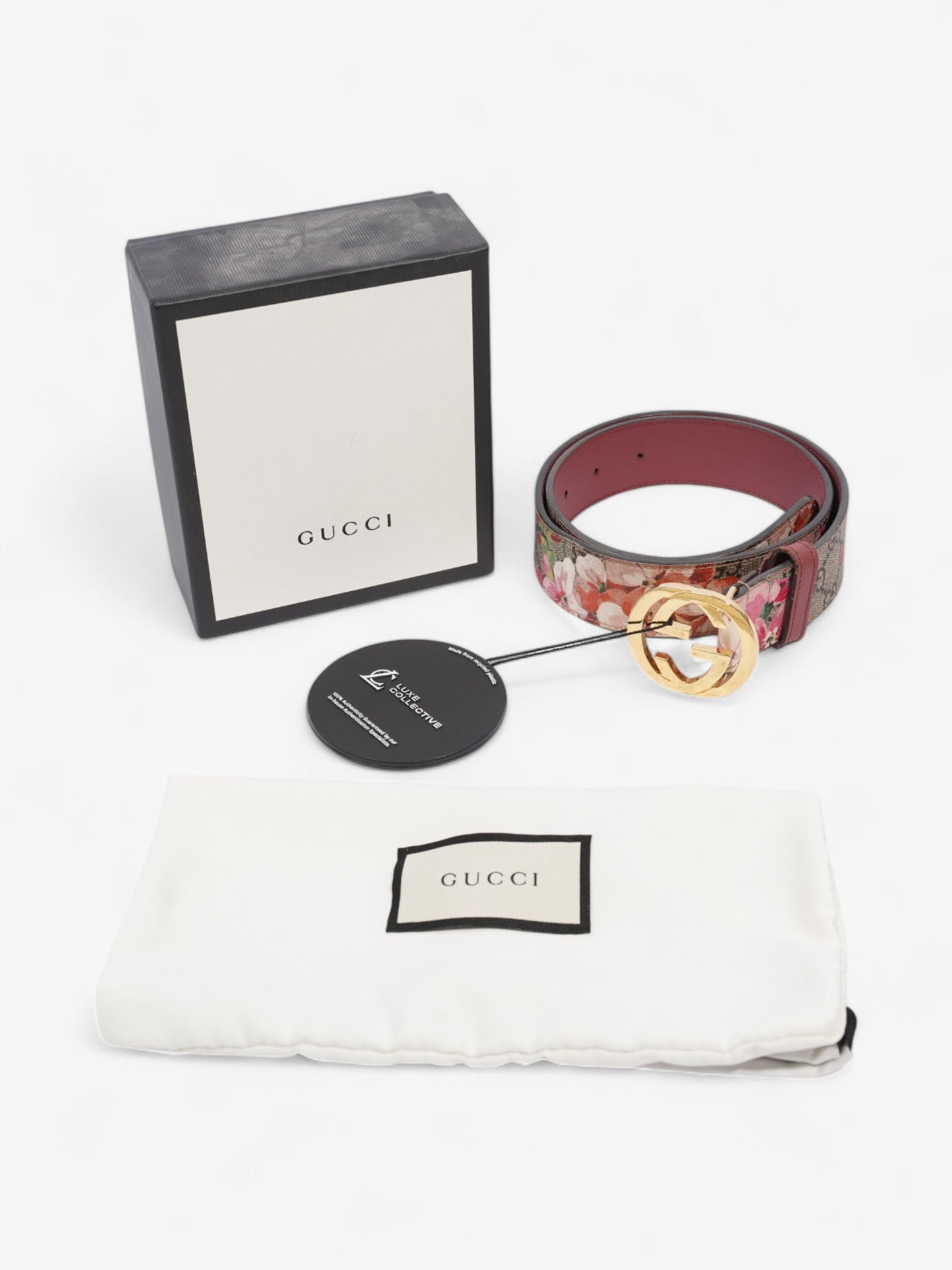 Gucci Interlocking G Belt GG Bloom / GG Supreme Canvas 75cm / 30"