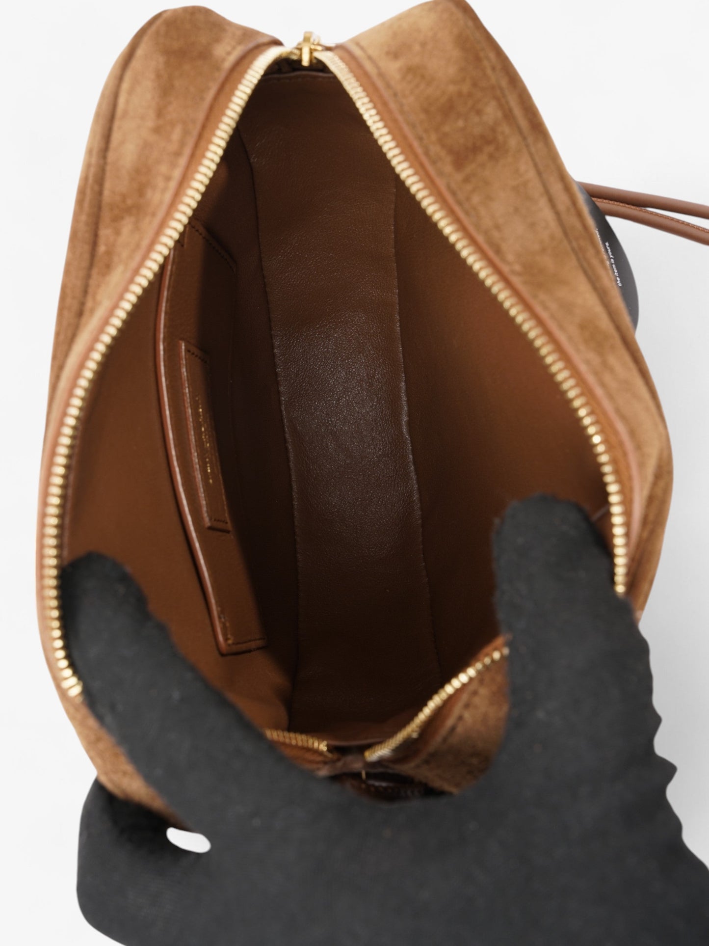 Saint Laurent Le Monogramme Cœur Brown / Beige Velvet