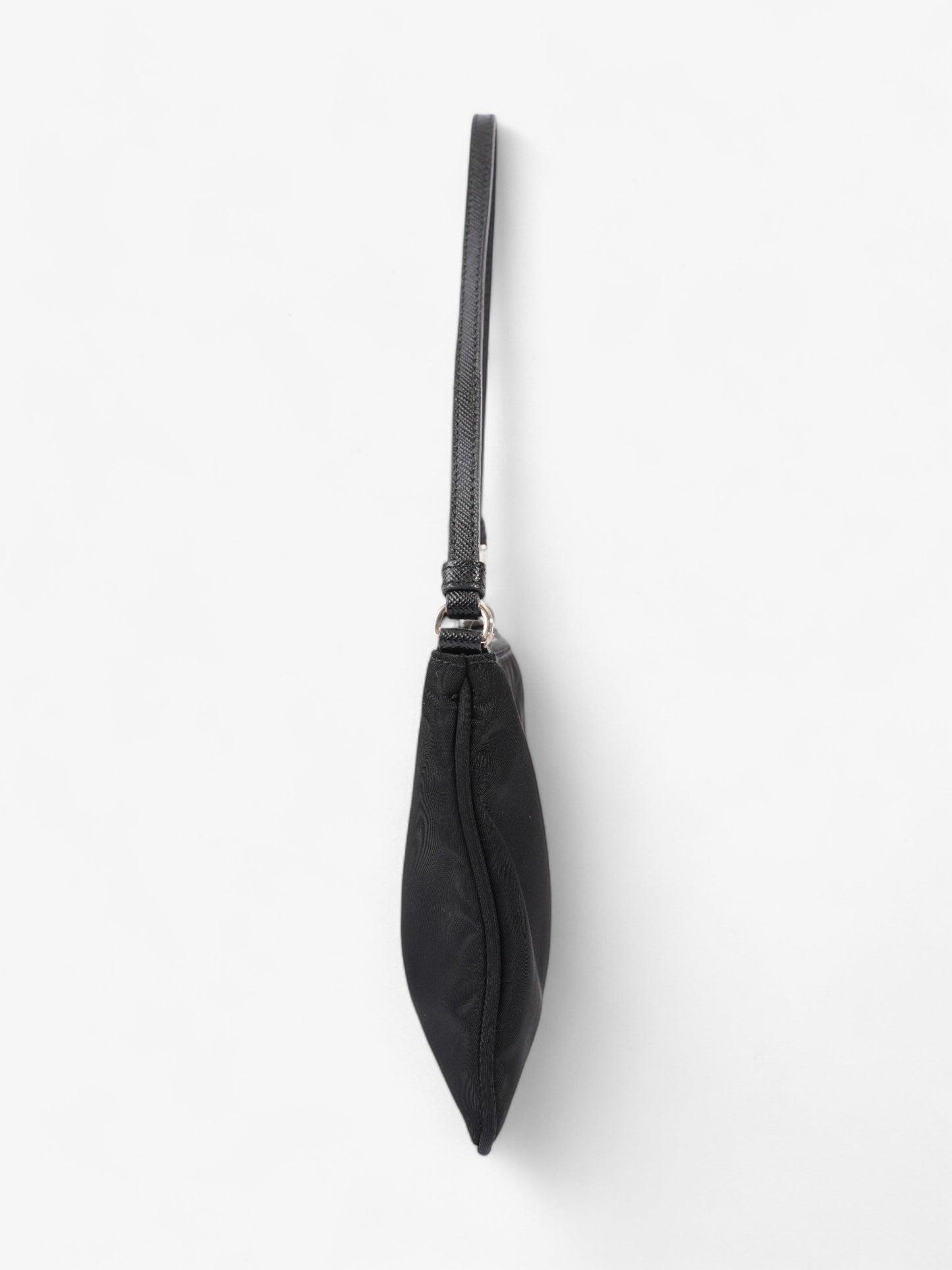 Prada Triangle Shoulder Bag Black Re Nylon