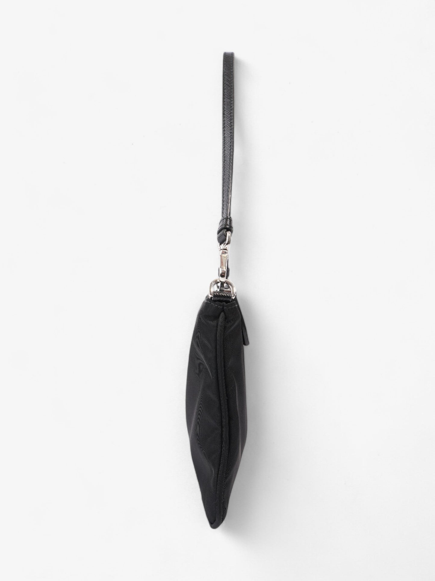 Prada Triangle Shoulder Bag Black Re Nylon