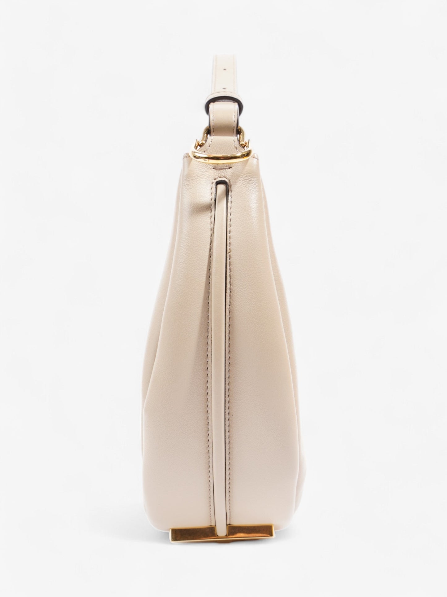 Fendi Fendigraphy Dove Grey Calfskin Leather Small