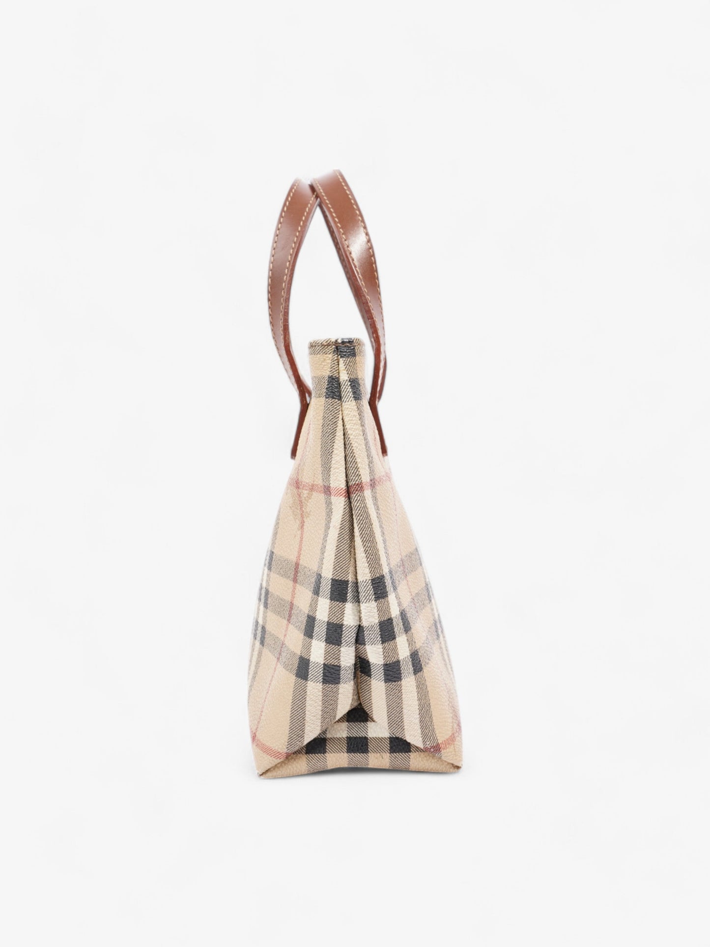 Burberry Check Tote Nova Check / Brown Coated Canvas
