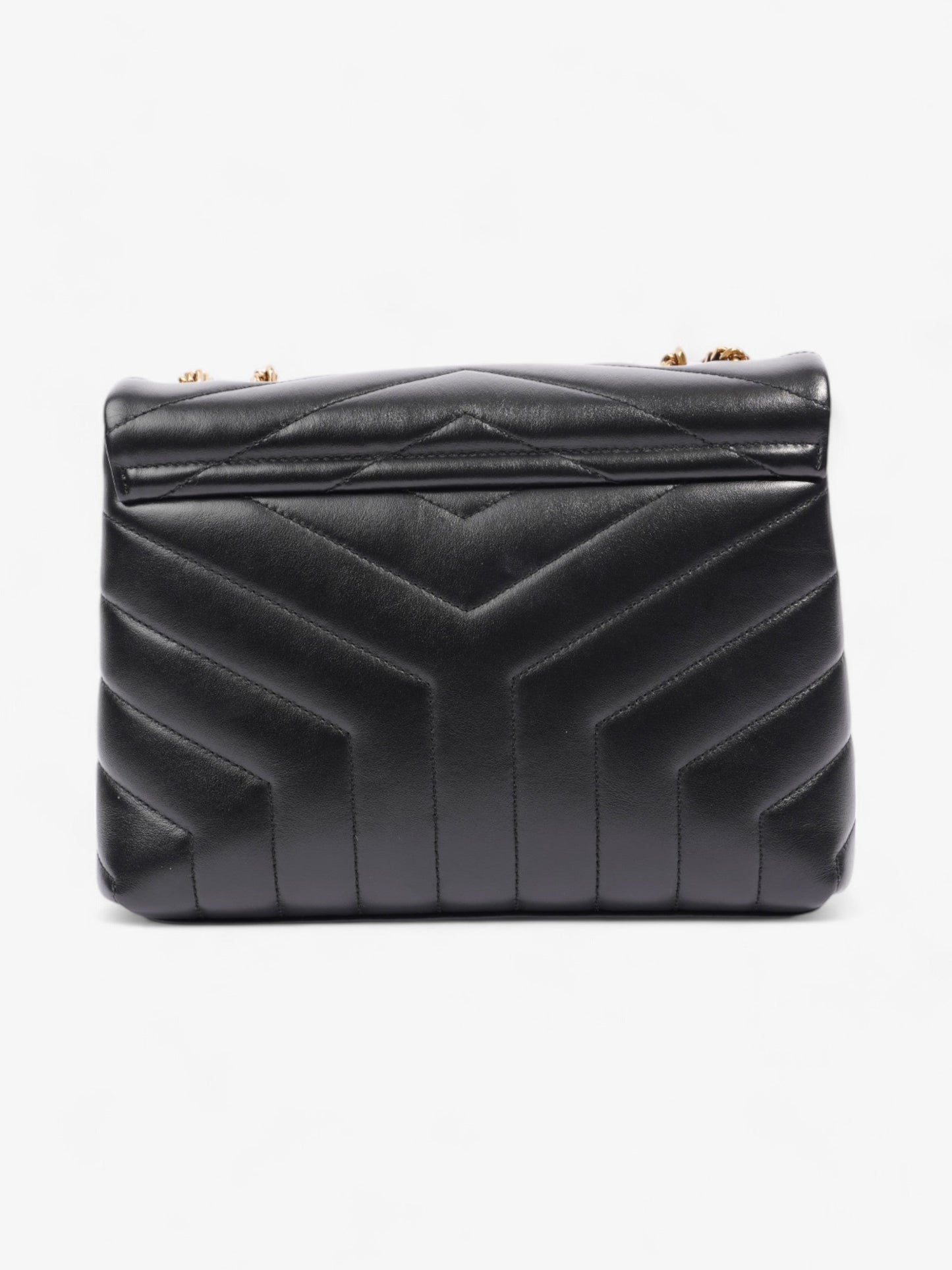 Saint Laurent Lou Lou Black Calfskin Leather Small