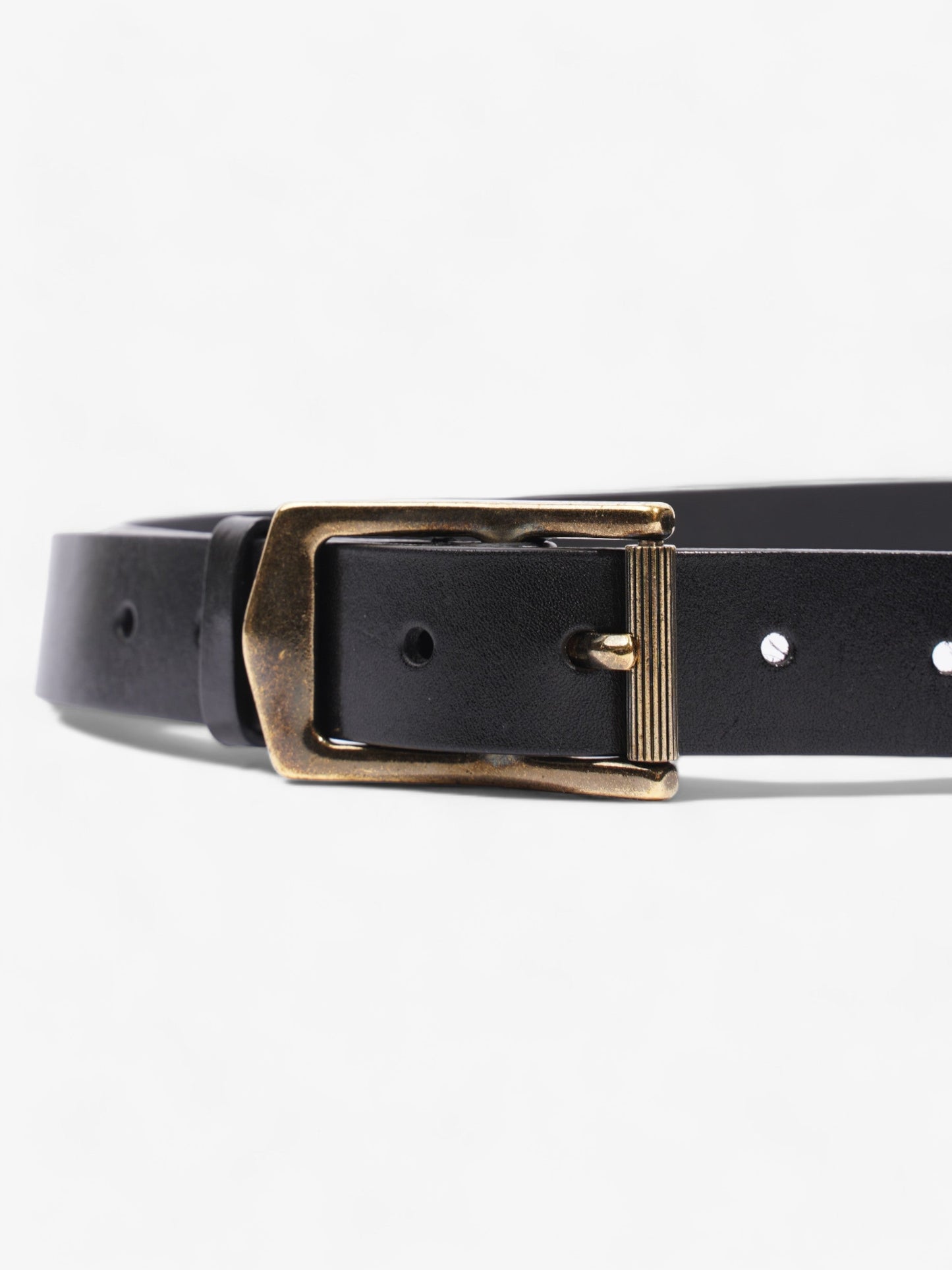 Burberry Buckle Belt Black Leather 100cm 40"