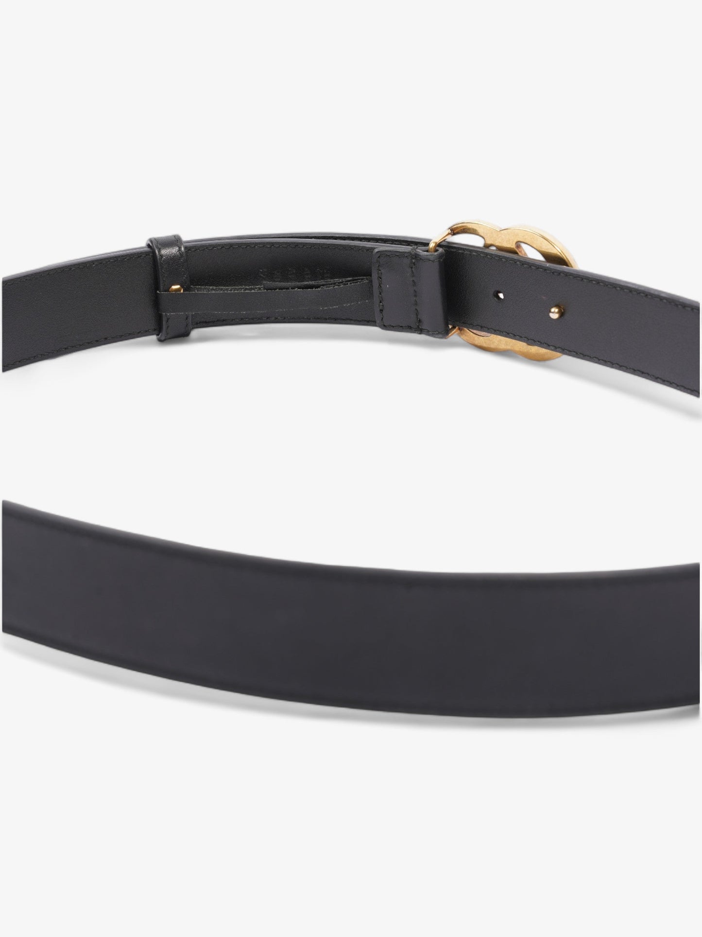 Gucci Double G Belt Black Leather 90cm 36"