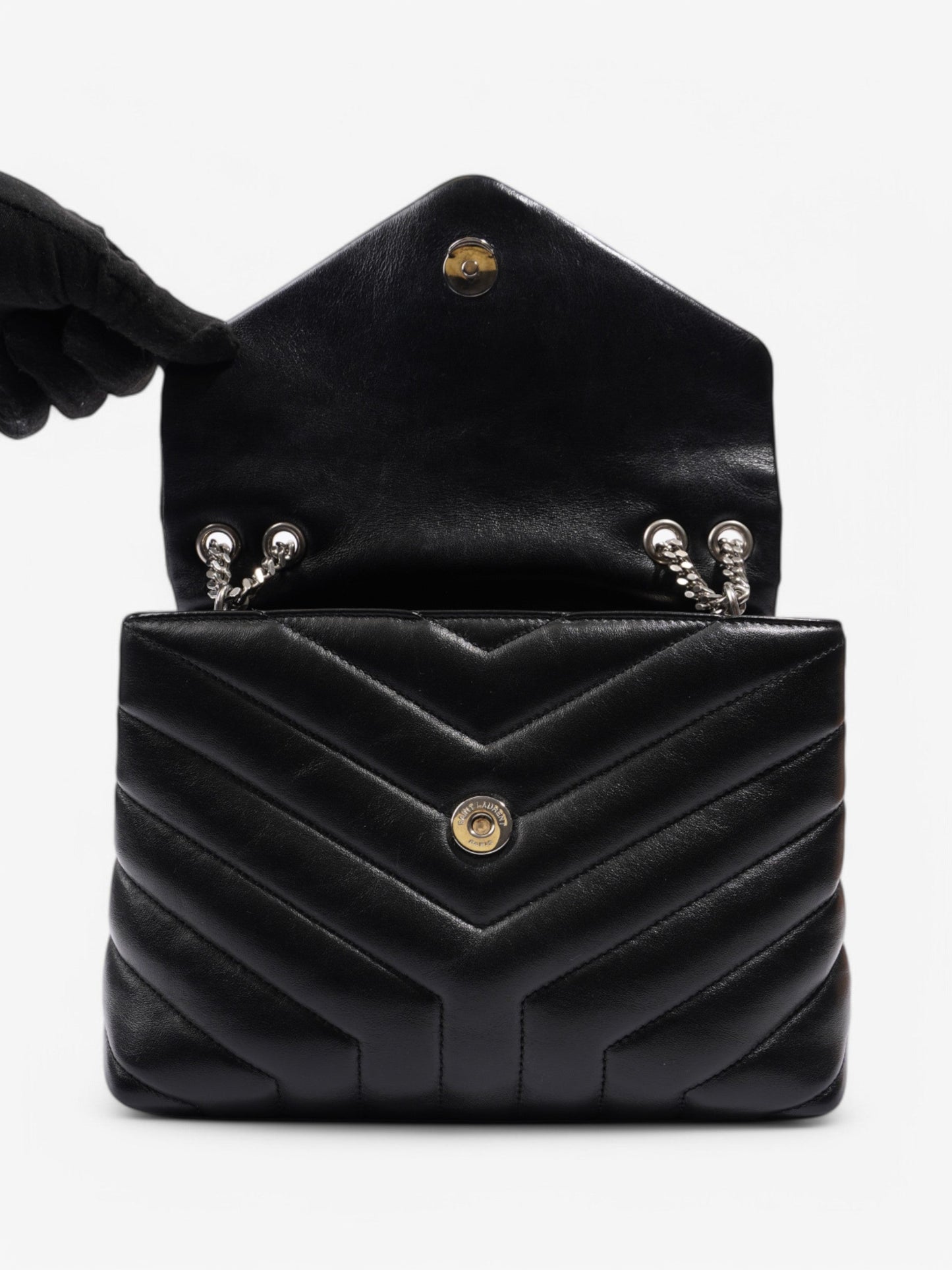Saint Laurent Loulou Black Quilted Leather Small