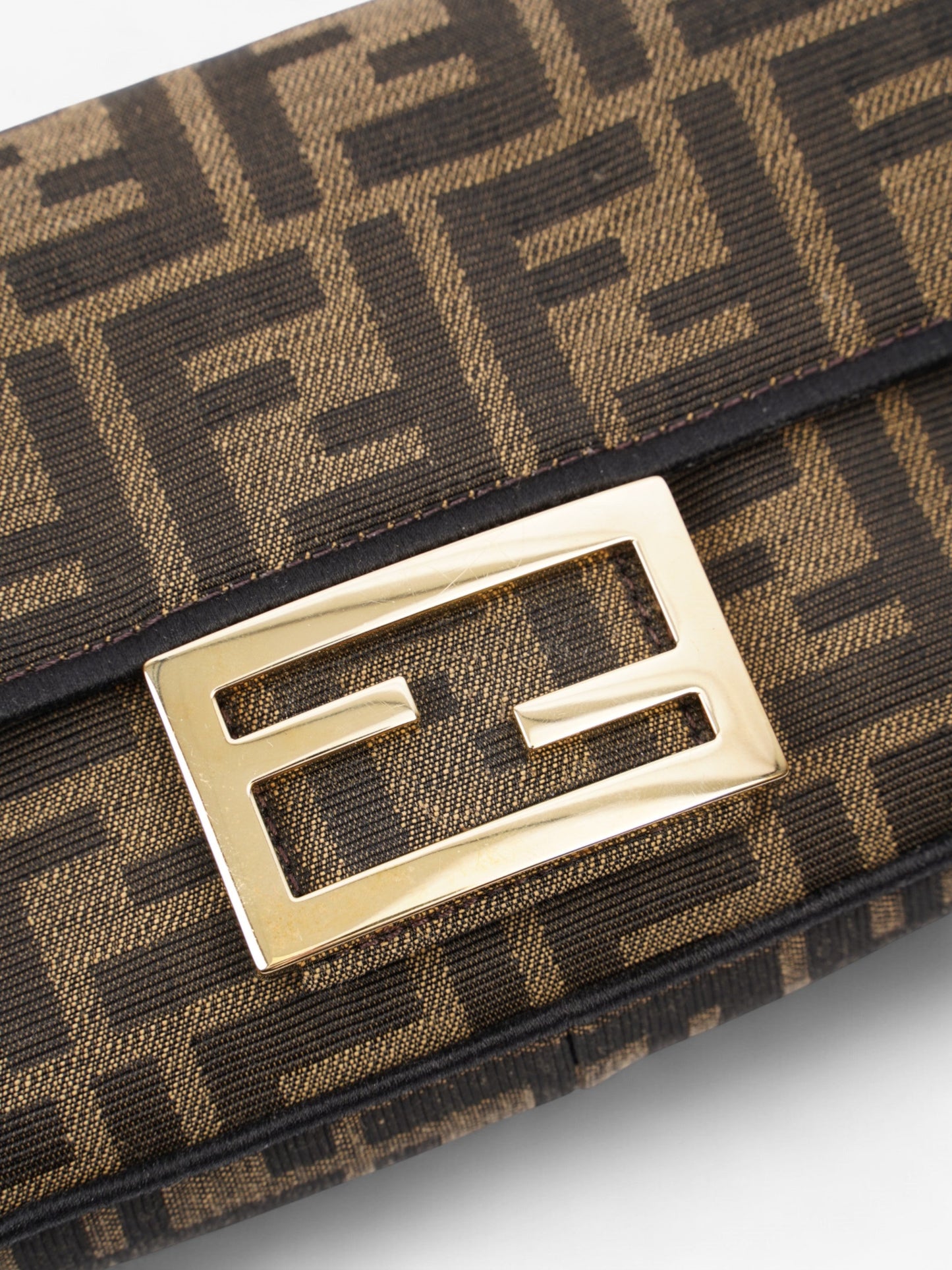 Fendi Baguette Tobacco / Brown Fabric Mini