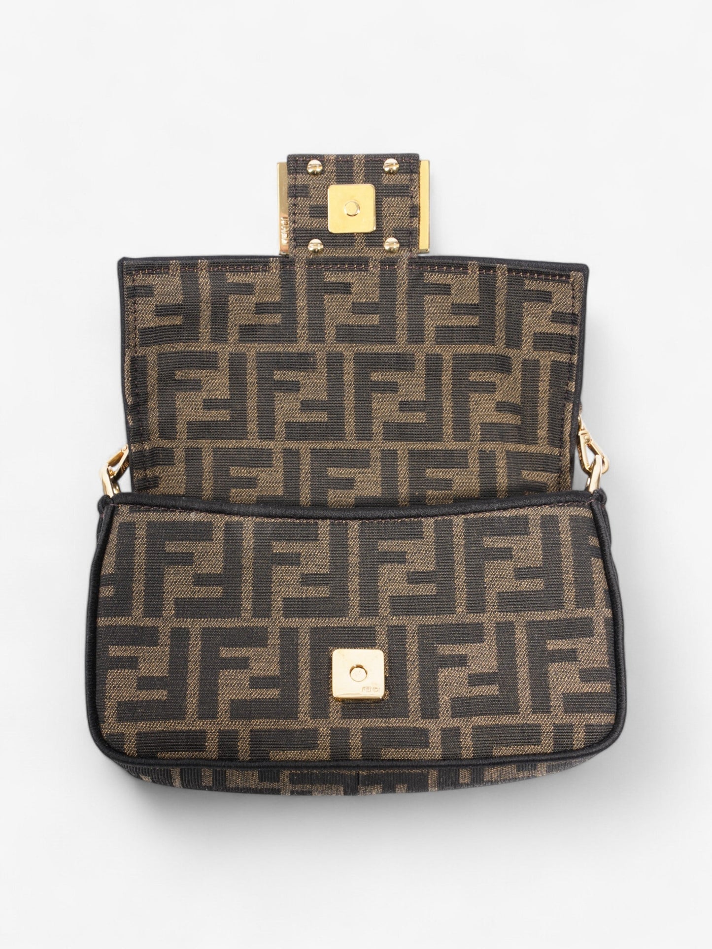 Fendi Baguette Tobacco / Brown Fabric Mini