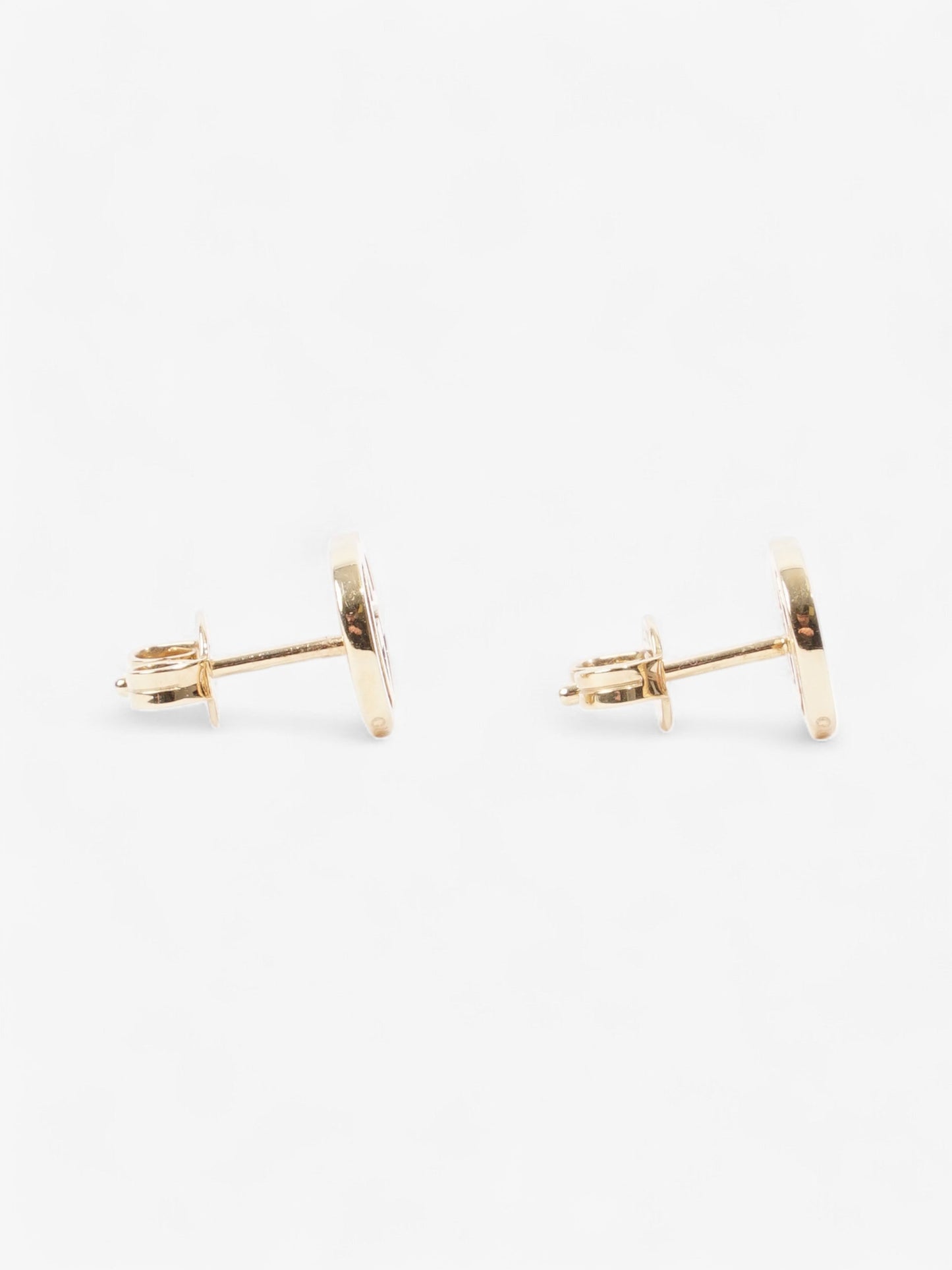 Gucci GG Marmont Stud Earrings Gold Yellow Gold