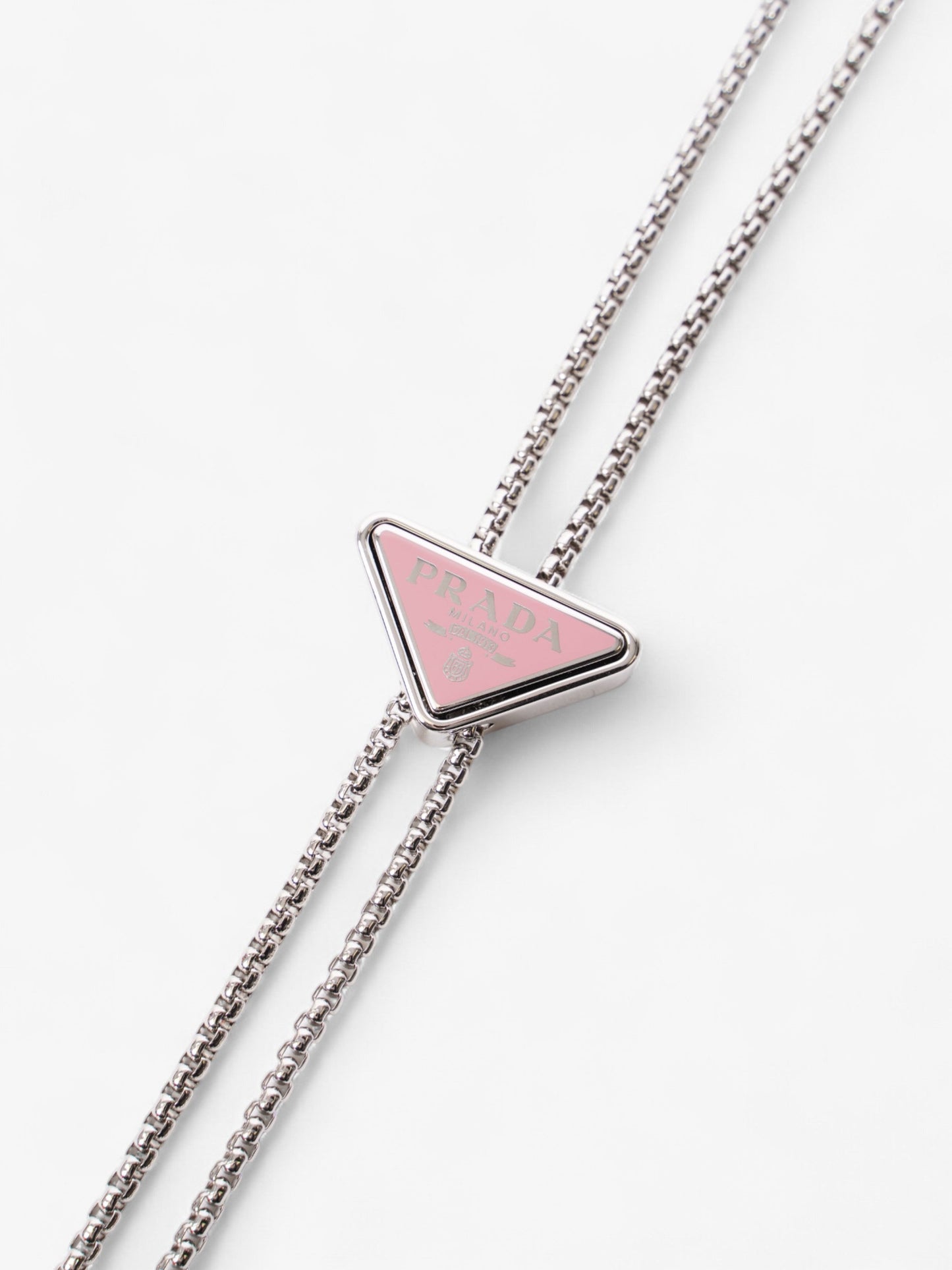 Prada Logo Wallet on Chain Pink Leather Mini