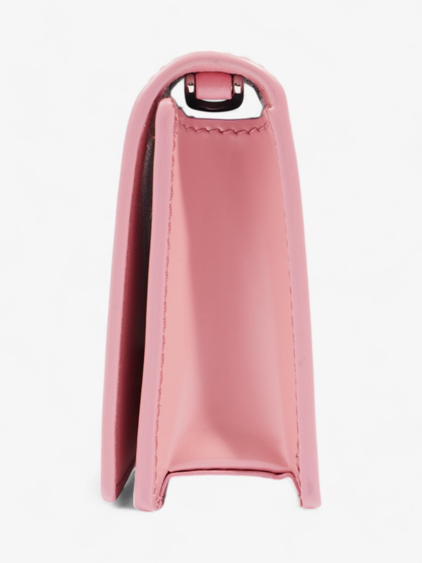 Prada Logo Wallet on Chain Pink Leather Mini