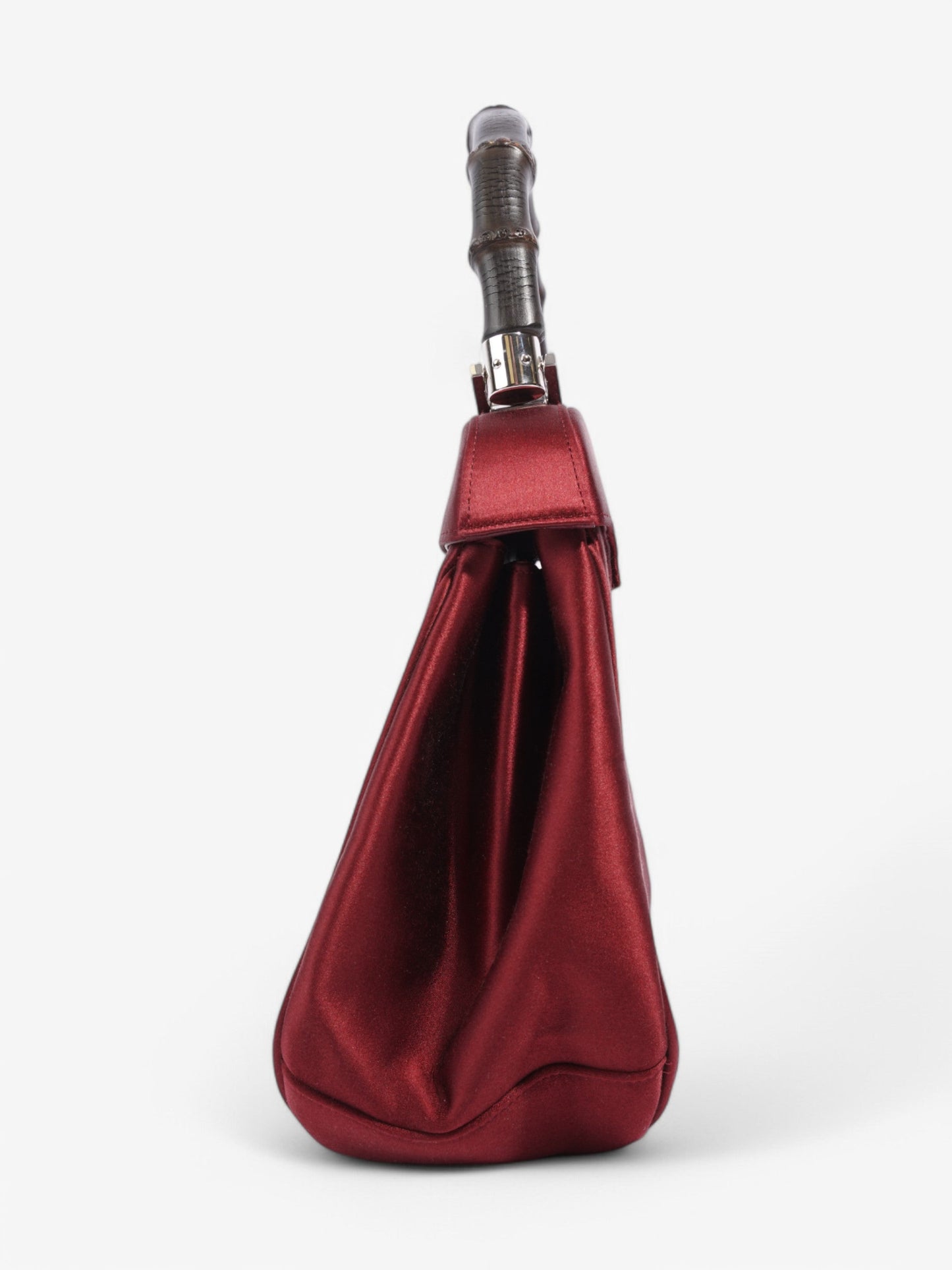 Gucci Bamboo Lady Lock Top Handle Red Velvet
