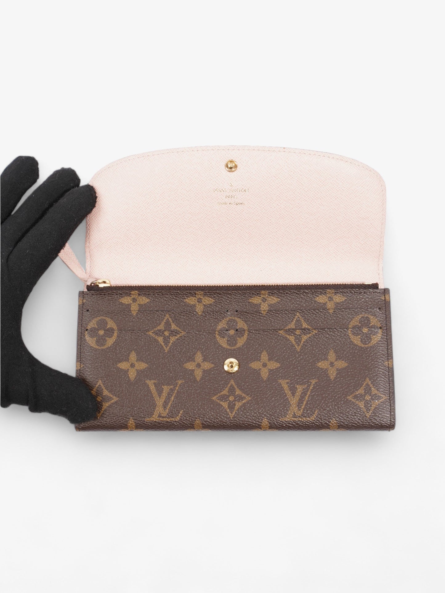 Louis Vuitton Emilie Wallet Monogram Coated Canvas