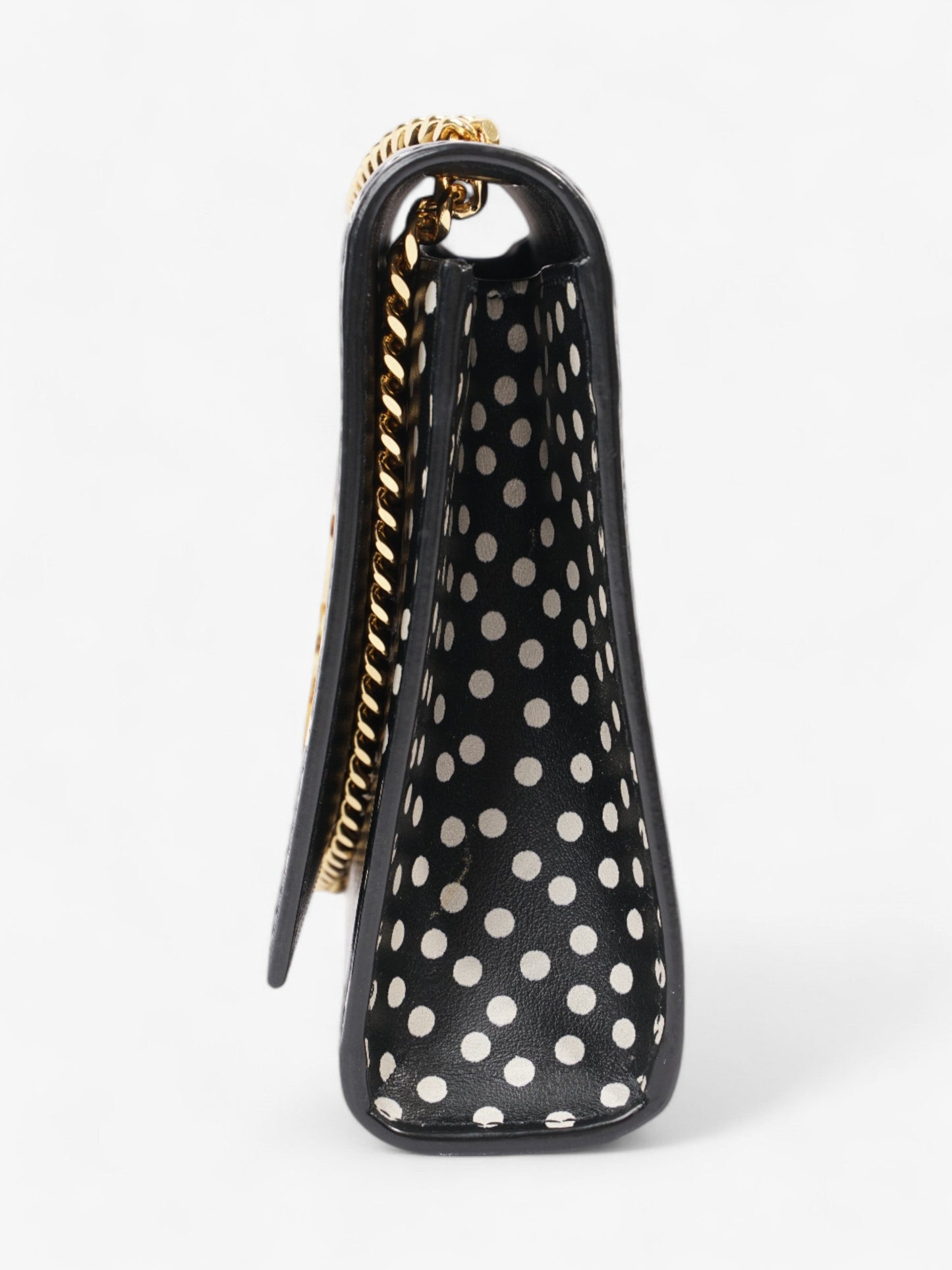 Saint Laurent Kate Black / White Leather Medium