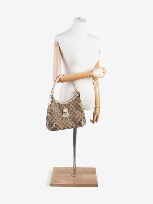 Gucci Abbey D-Ring Supreme / White Canvas