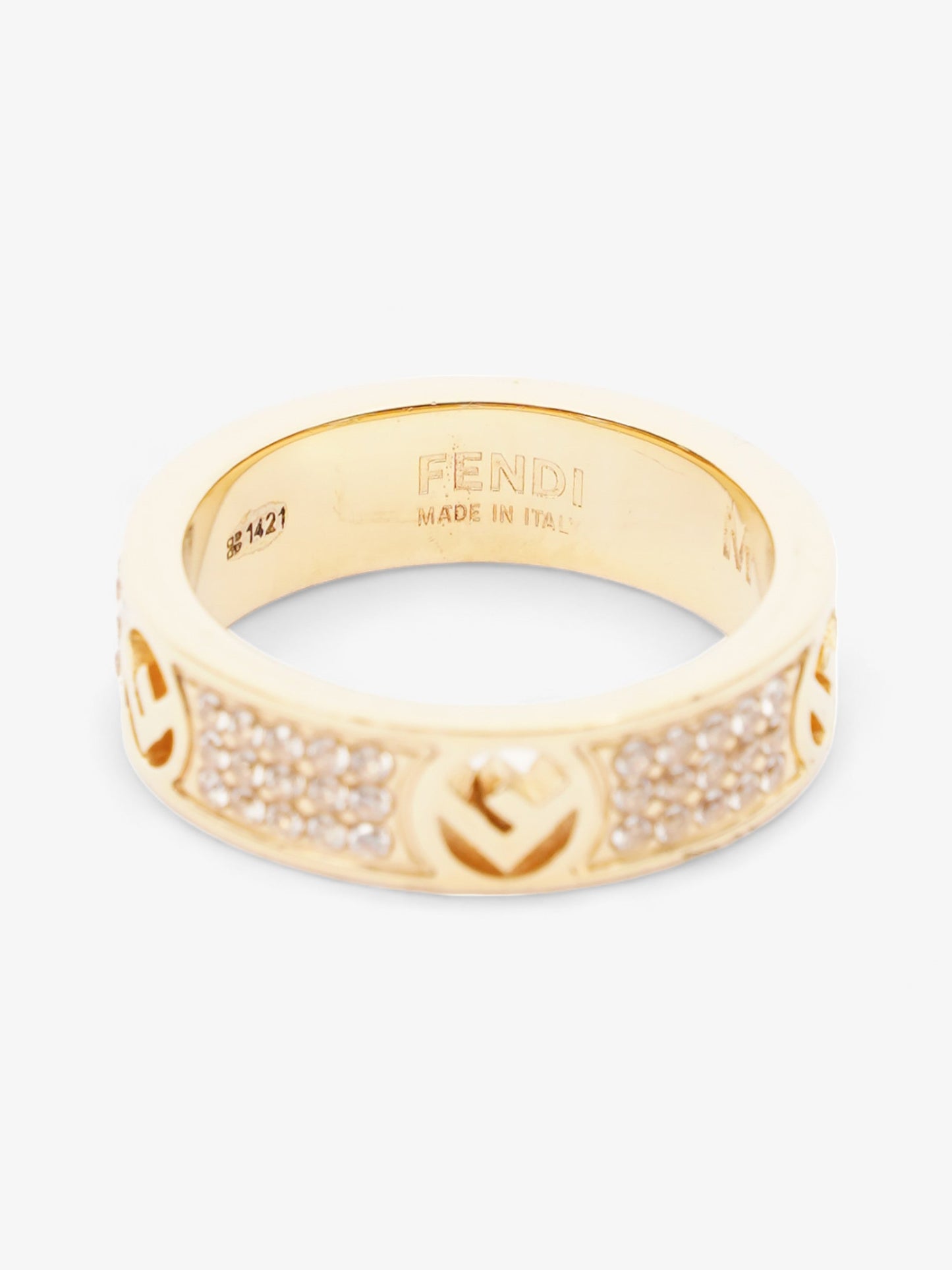 Fendi F is Fendi Ring Gold Base Metal Medium (54mm)