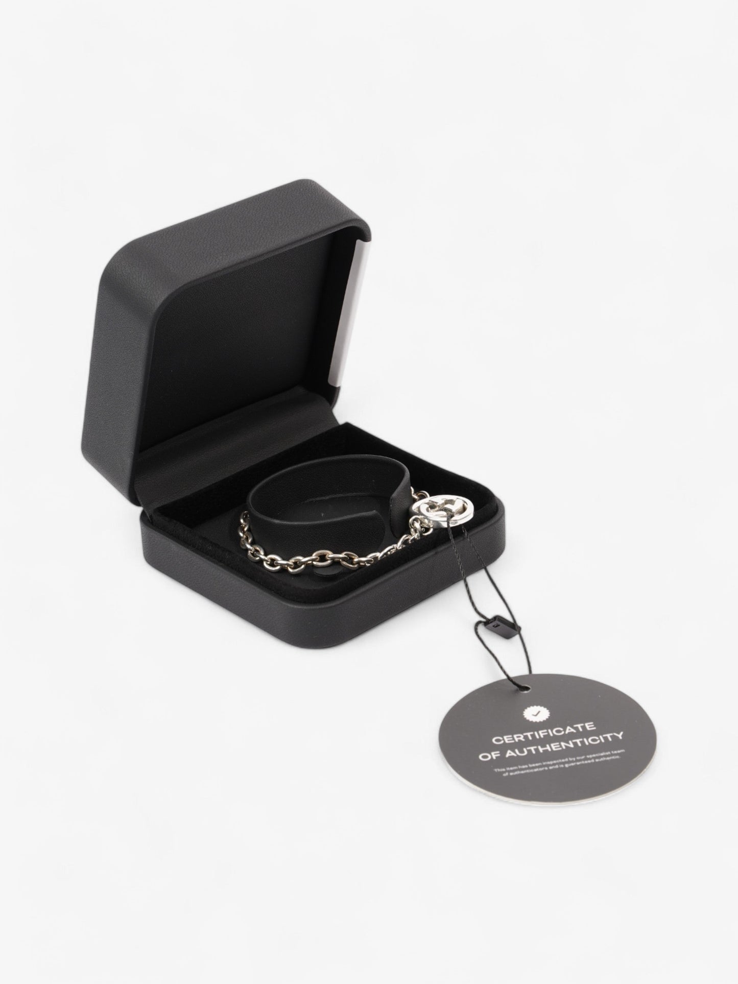 Gucci Interlocking G Chain Bracelet Silver Silver Sterling 17