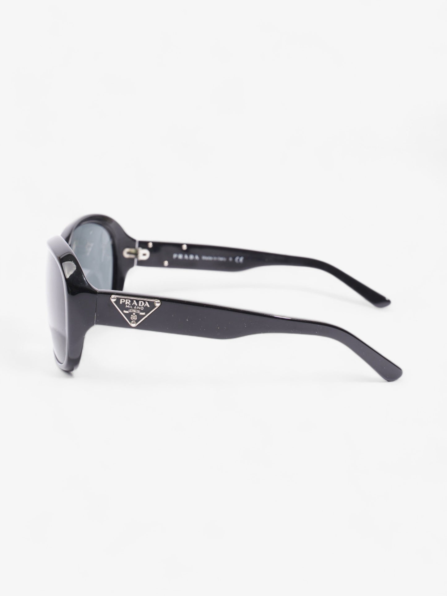Prada Curved Sunglasses Black Acetate 130mm