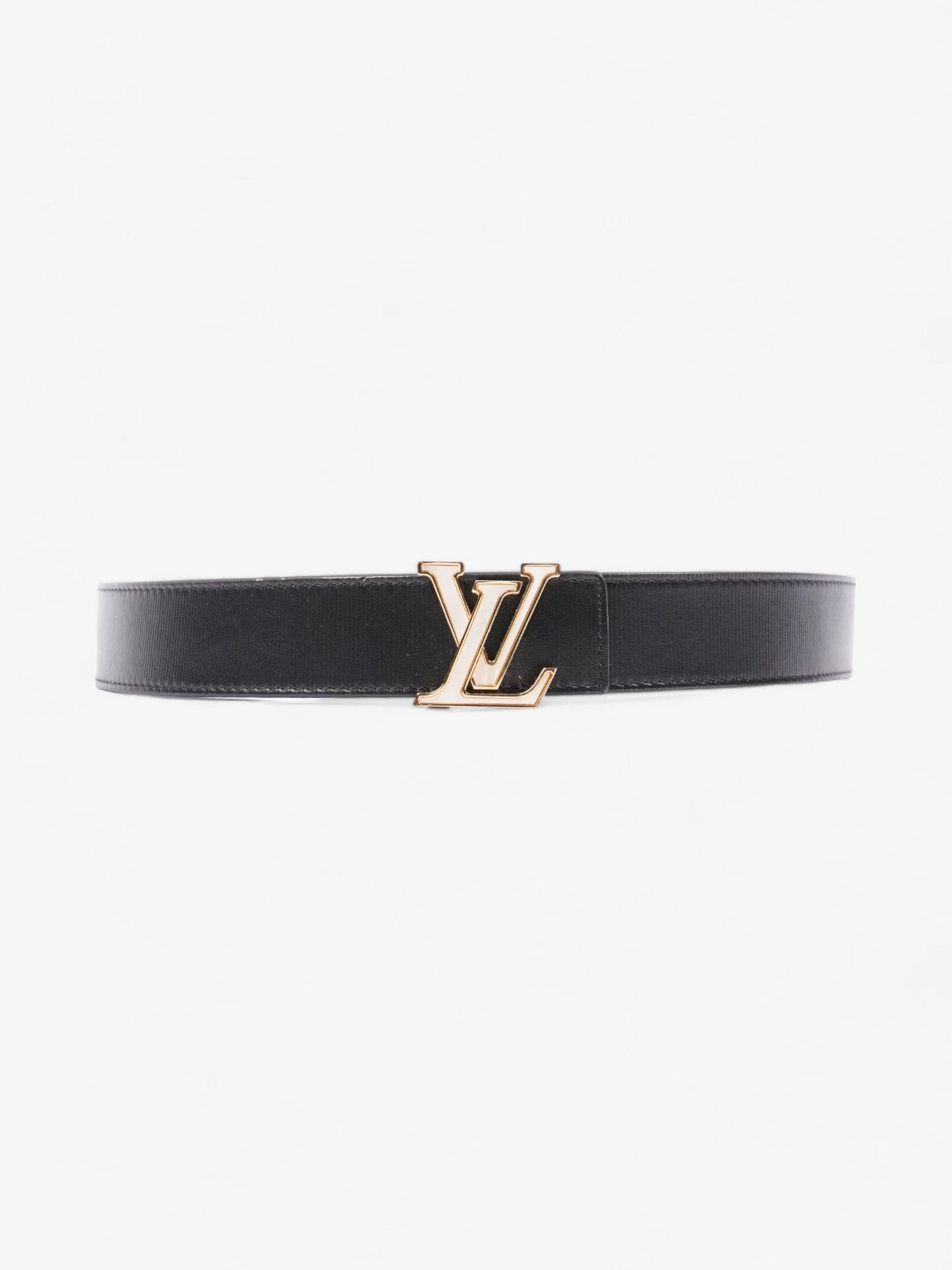 Louis Vuitton LV Seaside Reversible Belt Black / Gold Leather 90cm / 36"