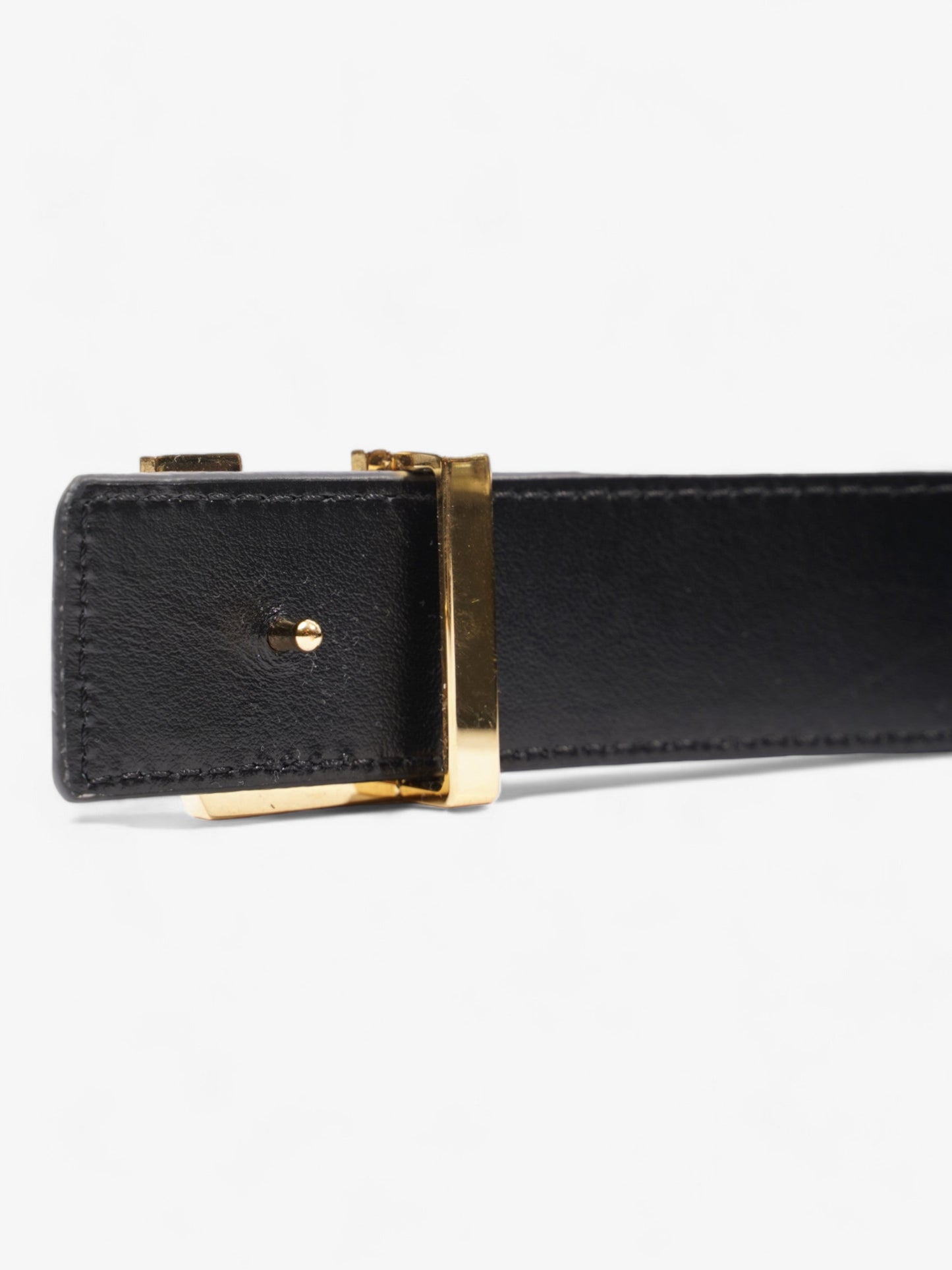 Louis Vuitton LV Seaside Reversible Belt Black / Gold Leather 90cm / 36"
