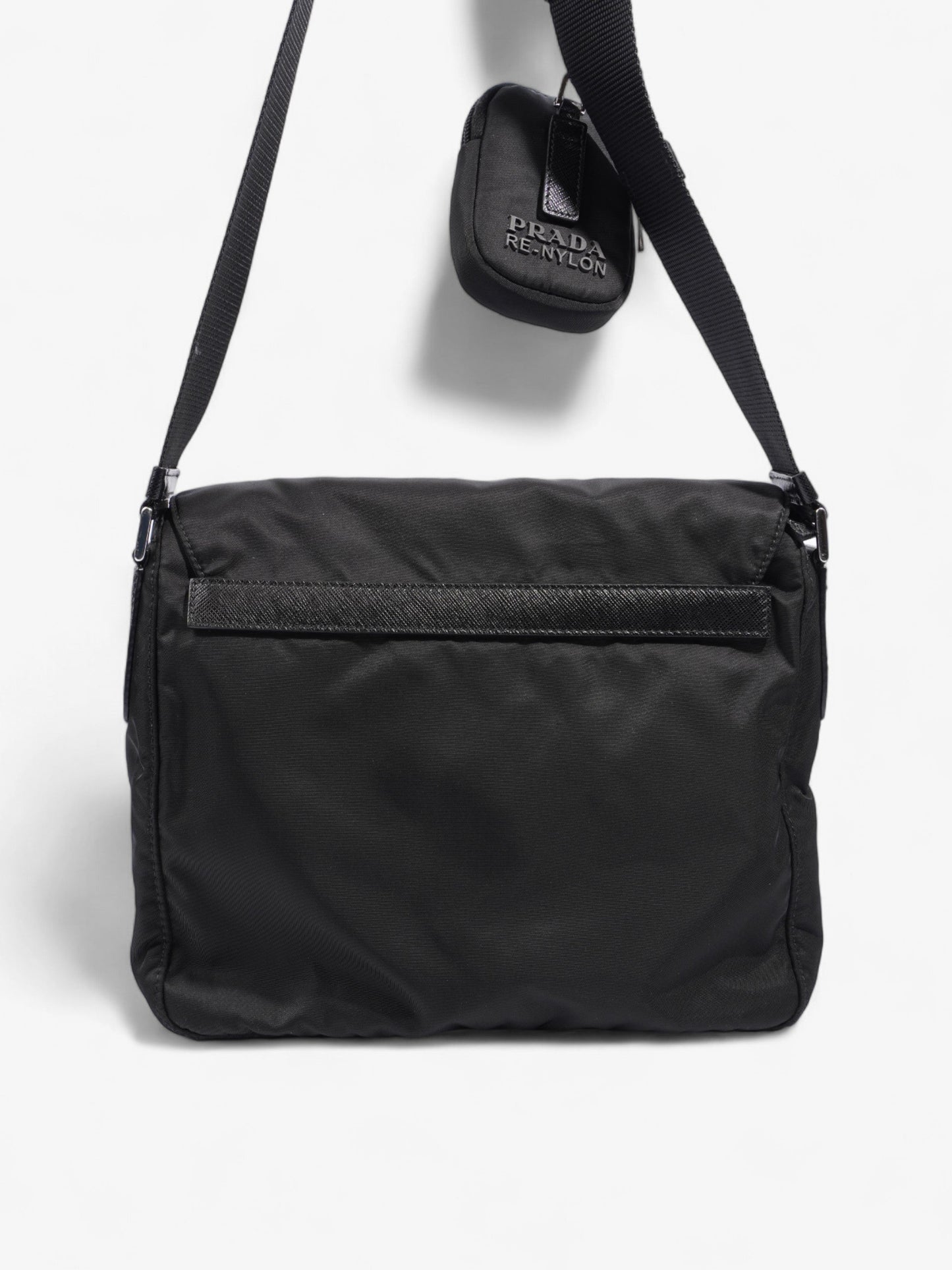 Prada Tessuto Crossbody Black Re Nylon