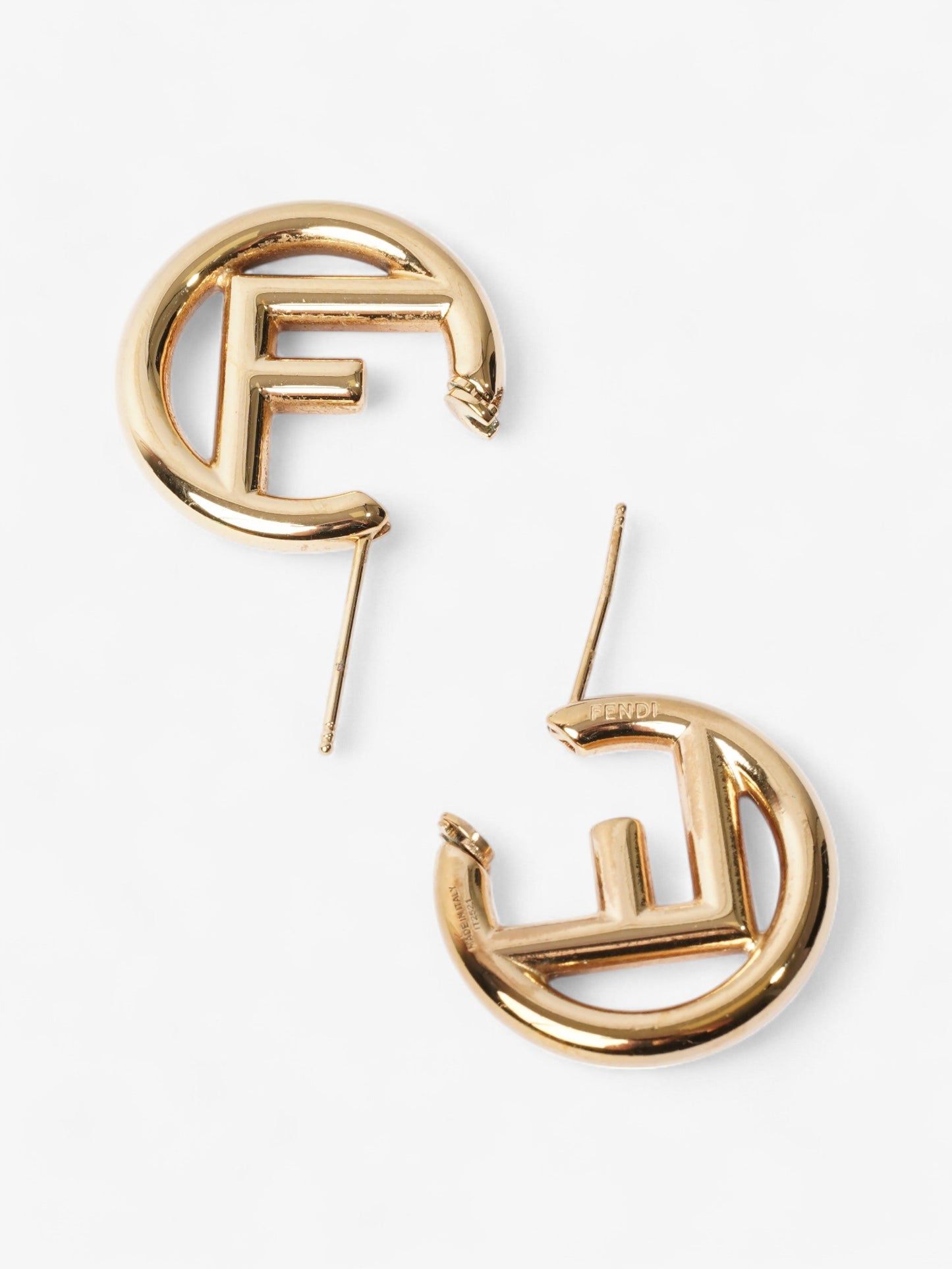 Fendi F is Fendi Earrings Gold Base Metal