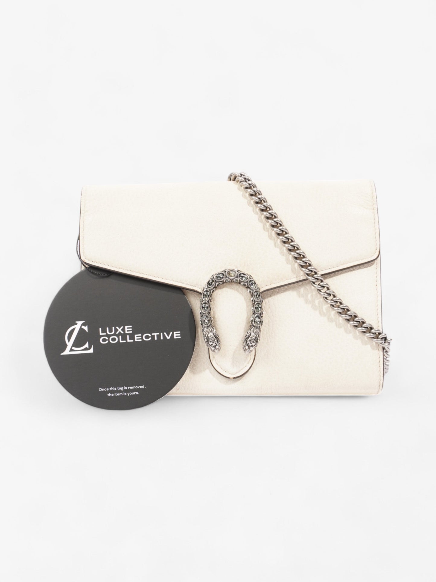 Gucci Dionysus Chain Wallet Cream Leather