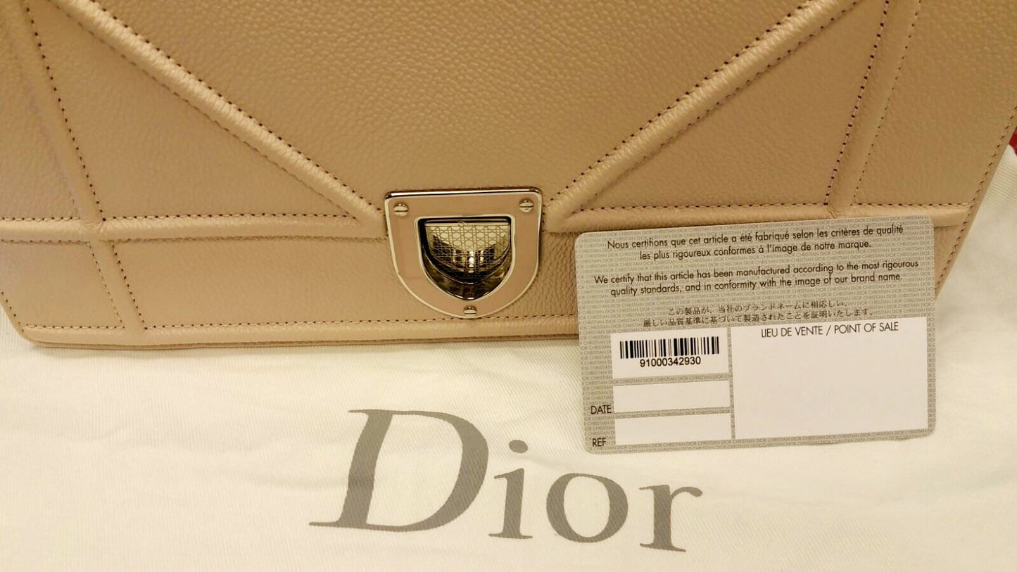 CHRISTIAN DIOR Bag - Diorama Light Pink Calfskin Shoulder Bag
