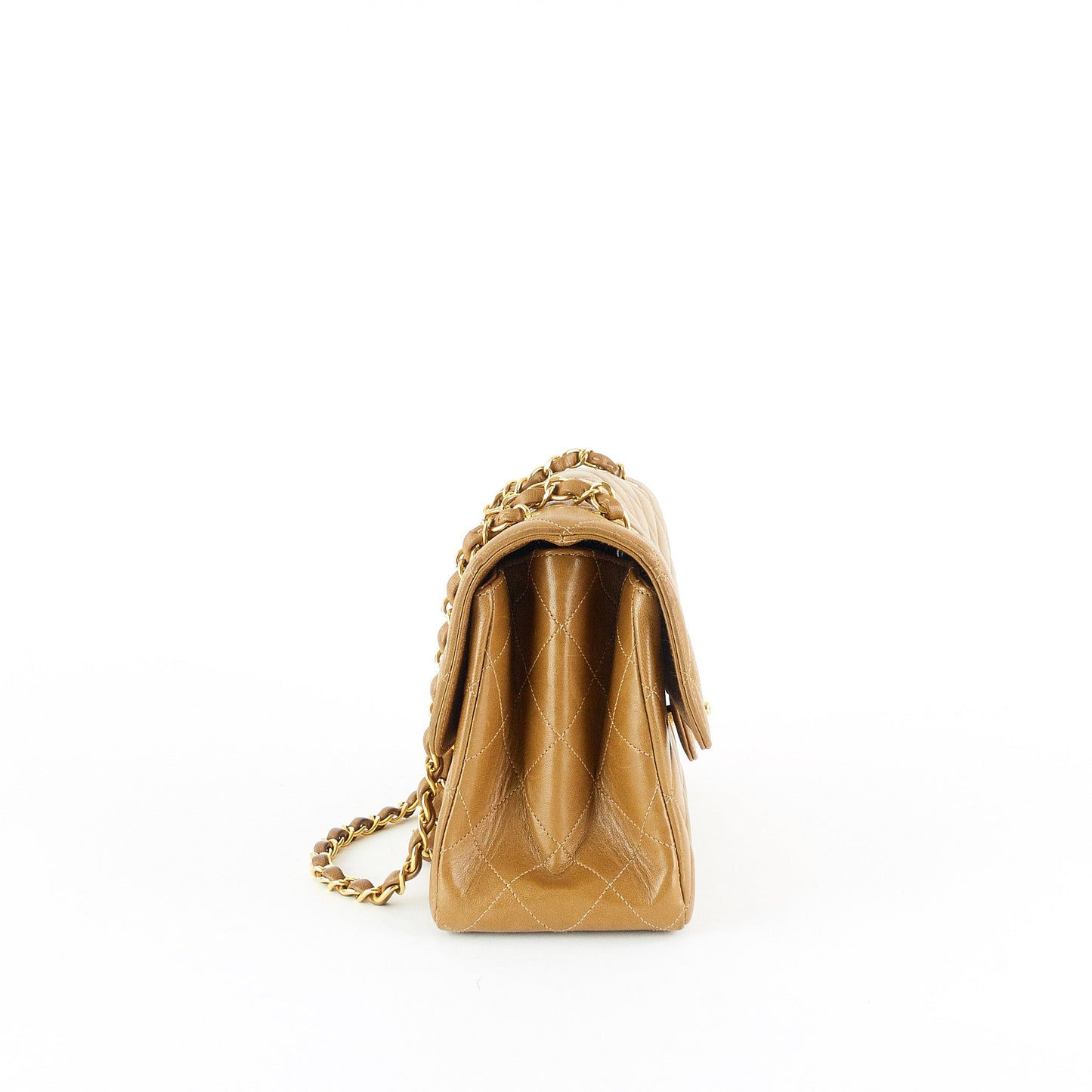 Chanel Double Sided Flap Lambskin Leather Shoulder Bag