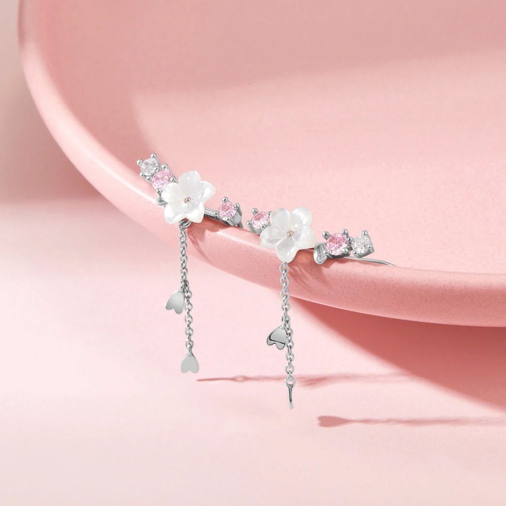 Crystal Cherry Blossom Earrings
